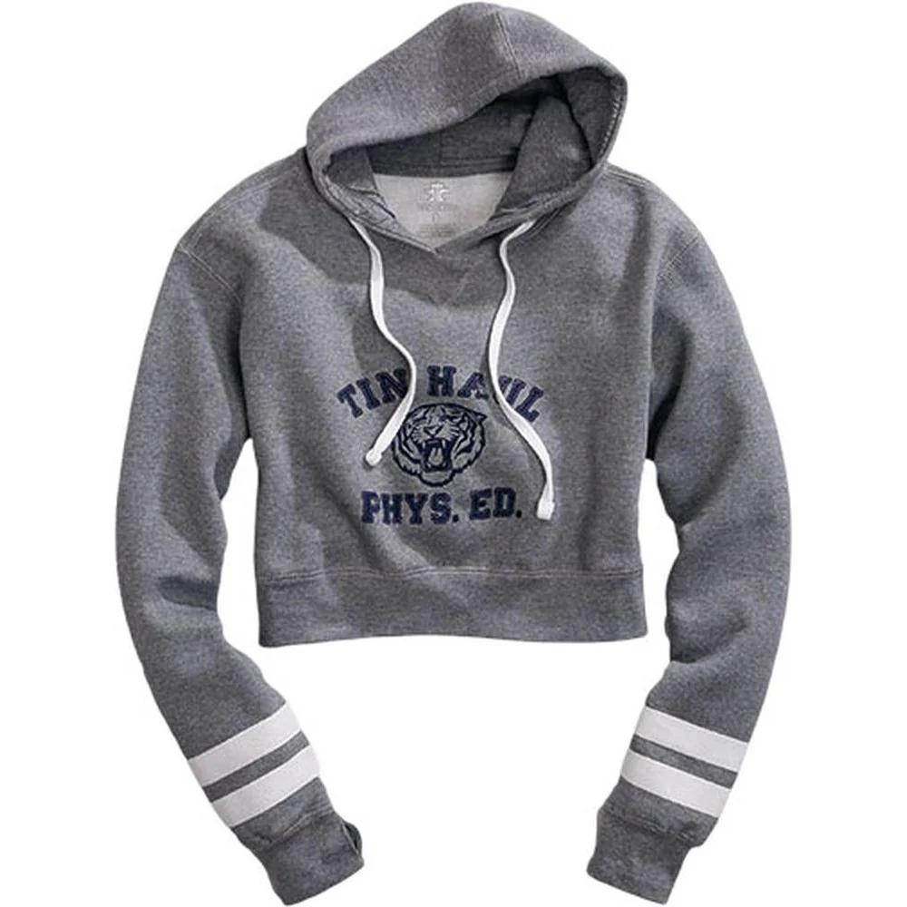 Tin Haul - Womens Hooded Sweatshirt Fleece Knit Cropped - Image 2