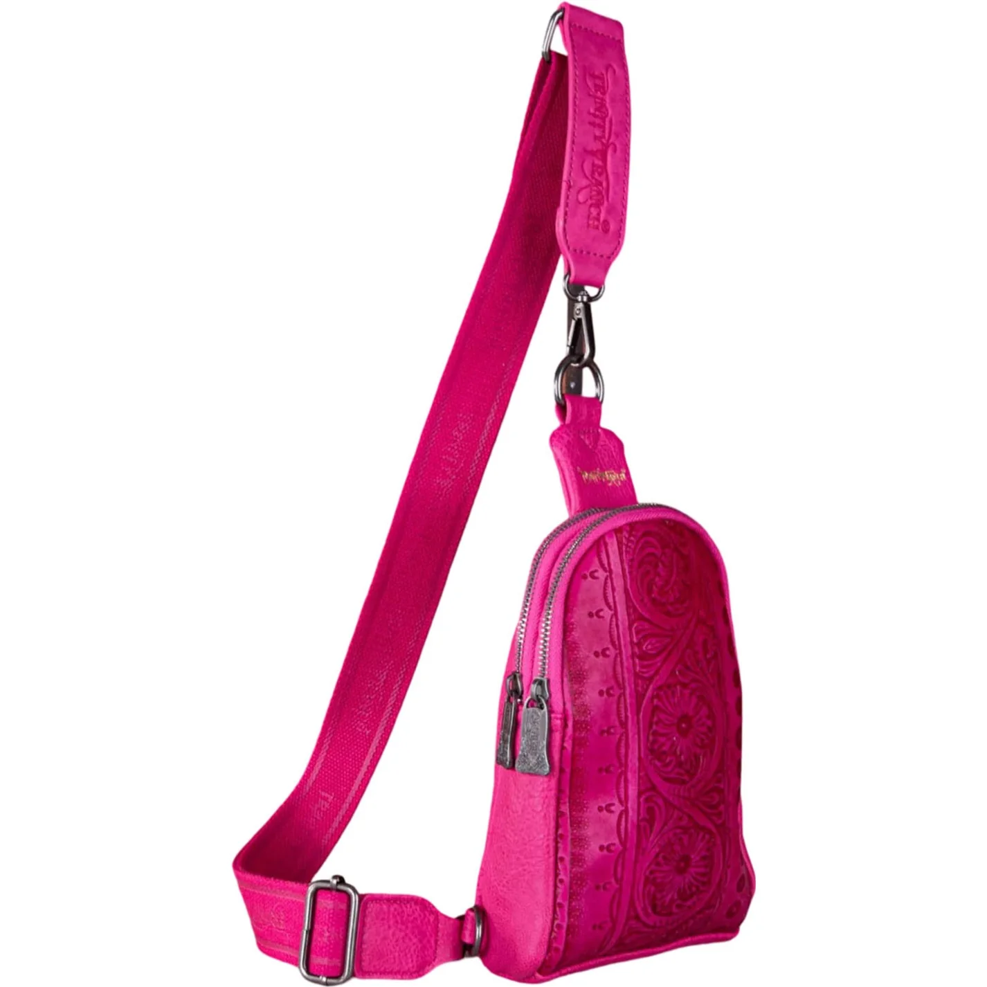 Trinity Ranch - Womens Floral Tooled Collection Sling Bag