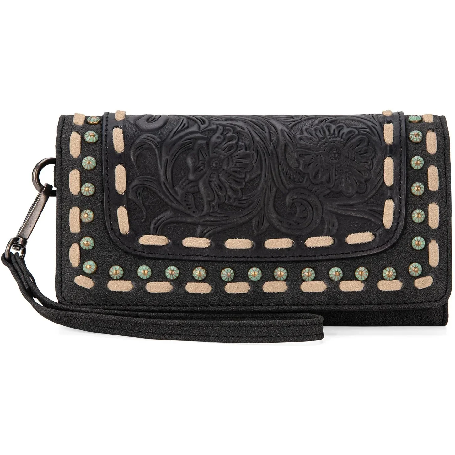 Trinity Ranch - Womens Floral Tooled Collection Wallet