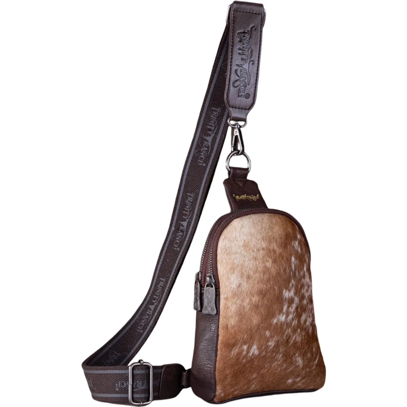 Trinity Ranch - Womens Genuine Hair-On Cowhide Collection Sling Bag - Image 2