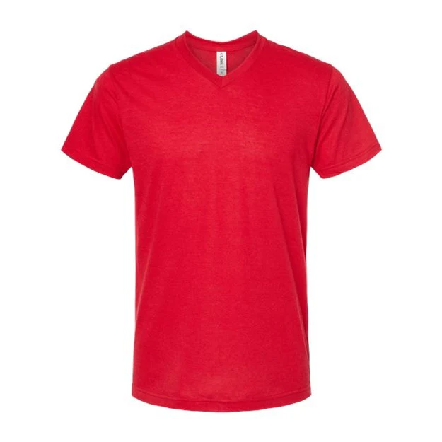 Tultex - Mens 207 Unisex Poly-Rich V-Neck T-Shirt - Image 11
