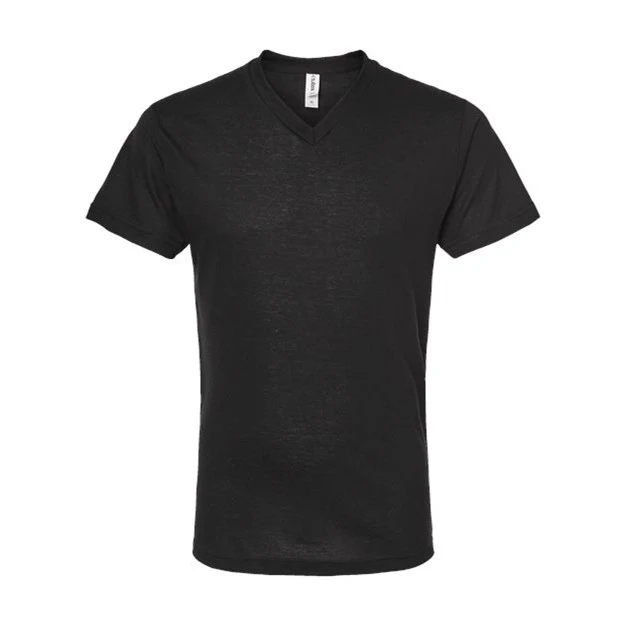 Tultex - Mens 207 Unisex Poly-Rich V-Neck T-Shirt - Image 13