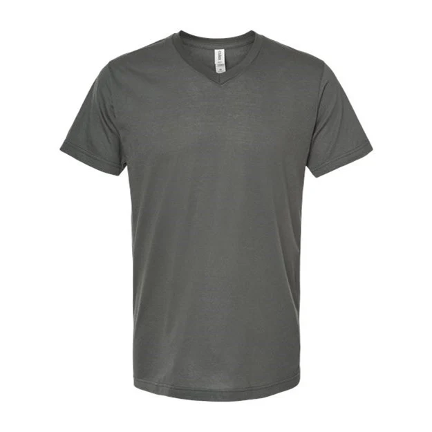 Tultex - Mens 207 Unisex Poly-Rich V-Neck T-Shirt - Image 14
