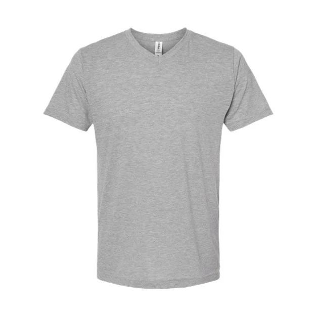 Tultex - Mens 207 Unisex Poly-Rich V-Neck T-Shirt - Image 17