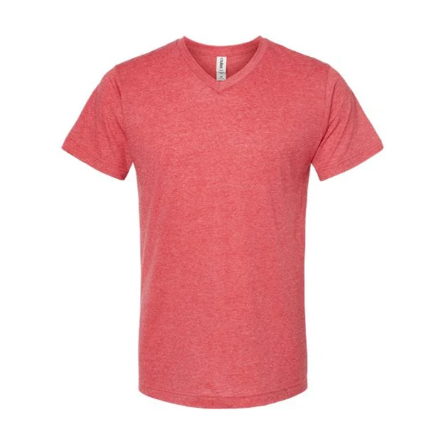 Tultex - Mens 207 Unisex Poly-Rich V-Neck T-Shirt - Image 7