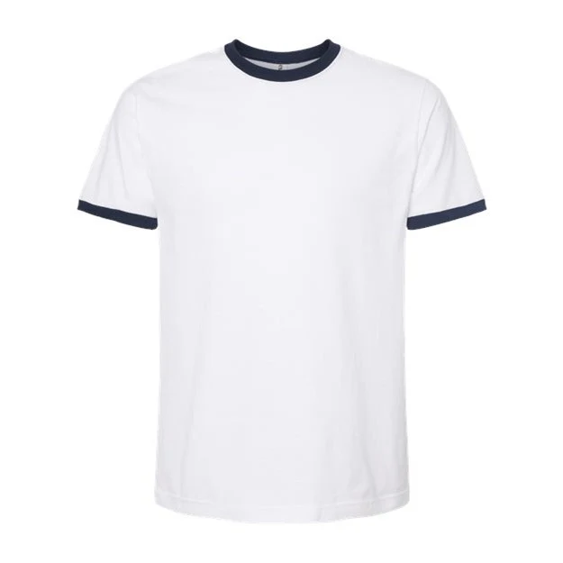 Tultex - Mens 246 Unisex Fine Jersey Ringer T-Shirt - Image 15