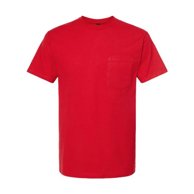 Tultex - Mens 293 Unisex Heavyweight Pocket T-Shirt - Image 4