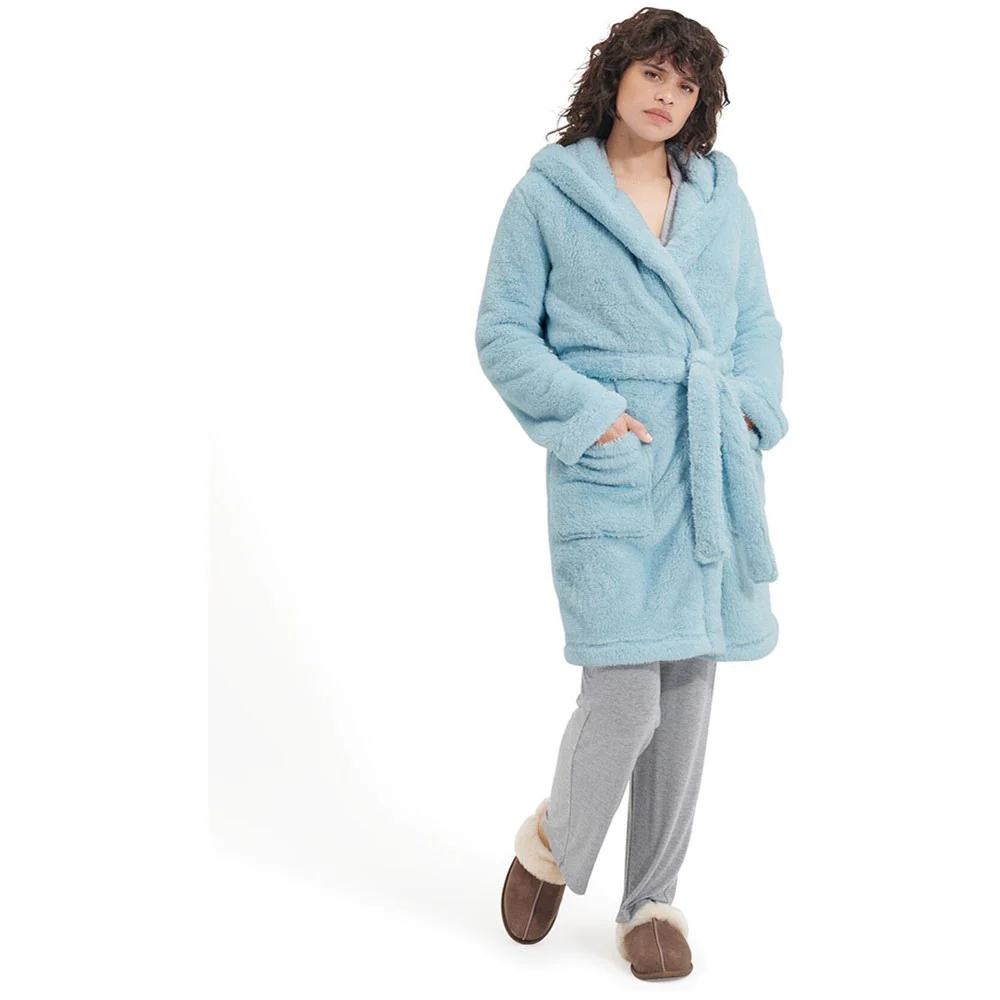 Ugg - Womens Aarti Hooded Fleece Robe - Image 6
