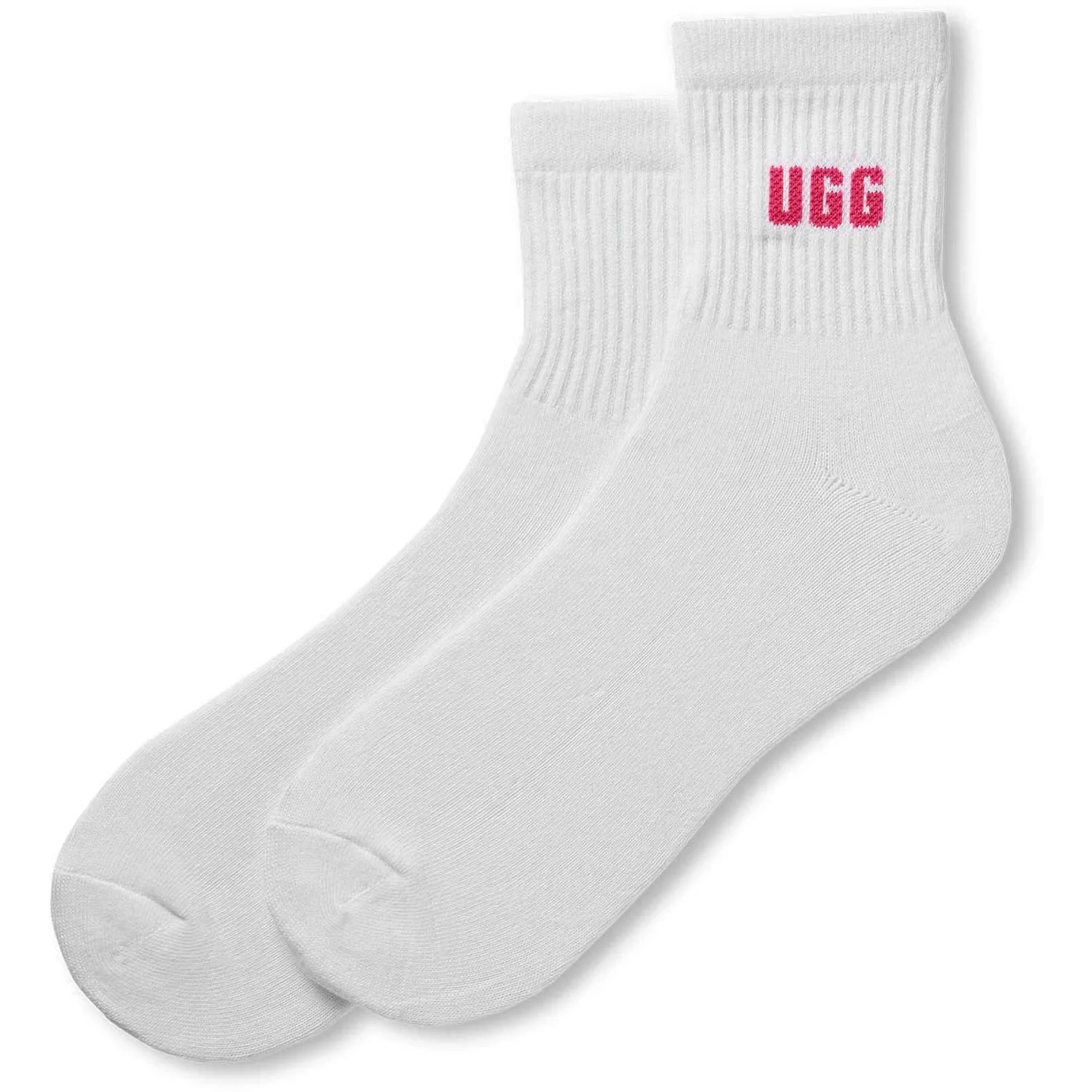 Ugg - Womens Quinlin Logo Quarter 2 Pack Sock - Image 5
