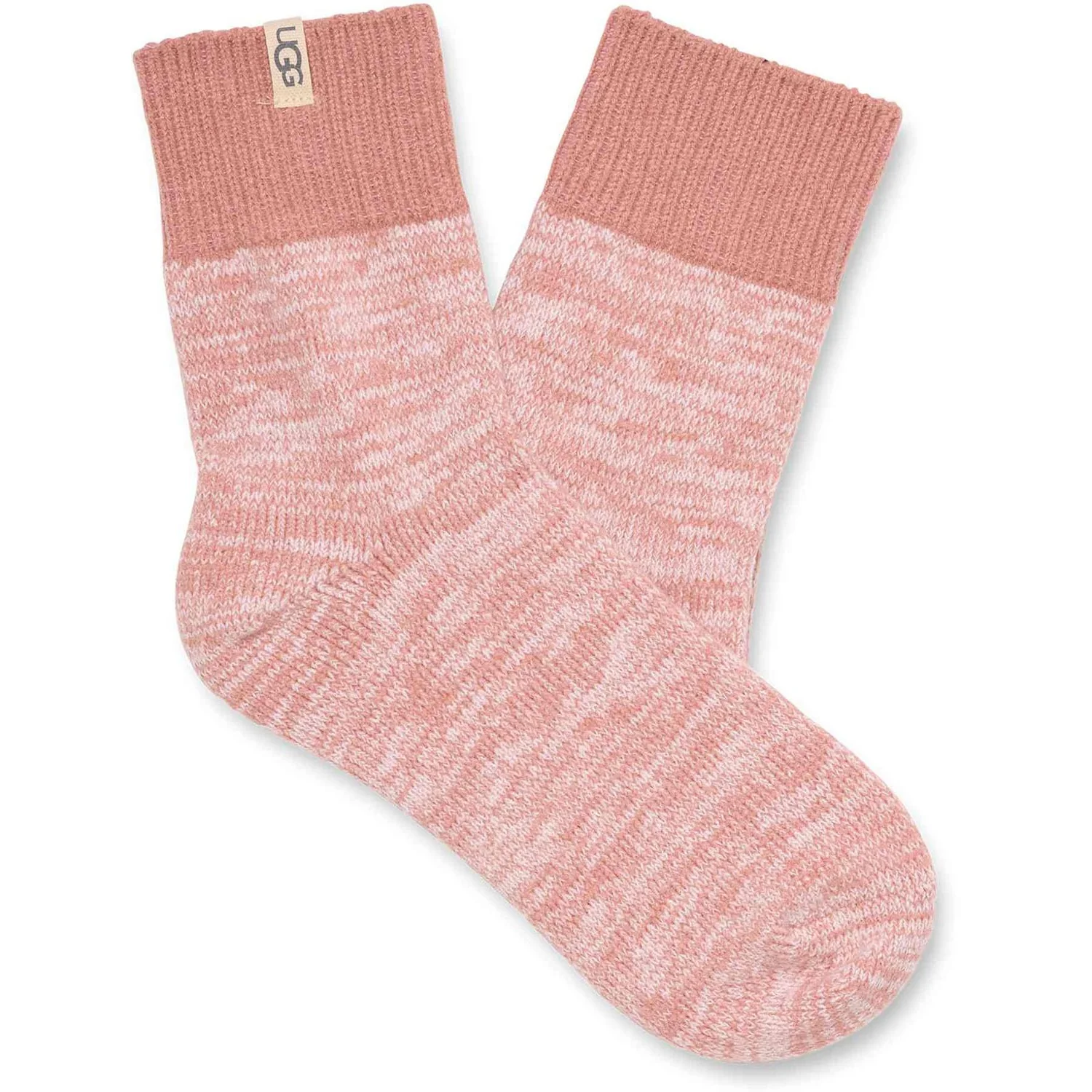 Ugg - Womens Rib Knit Slouchy Quarter Socks - Image 2