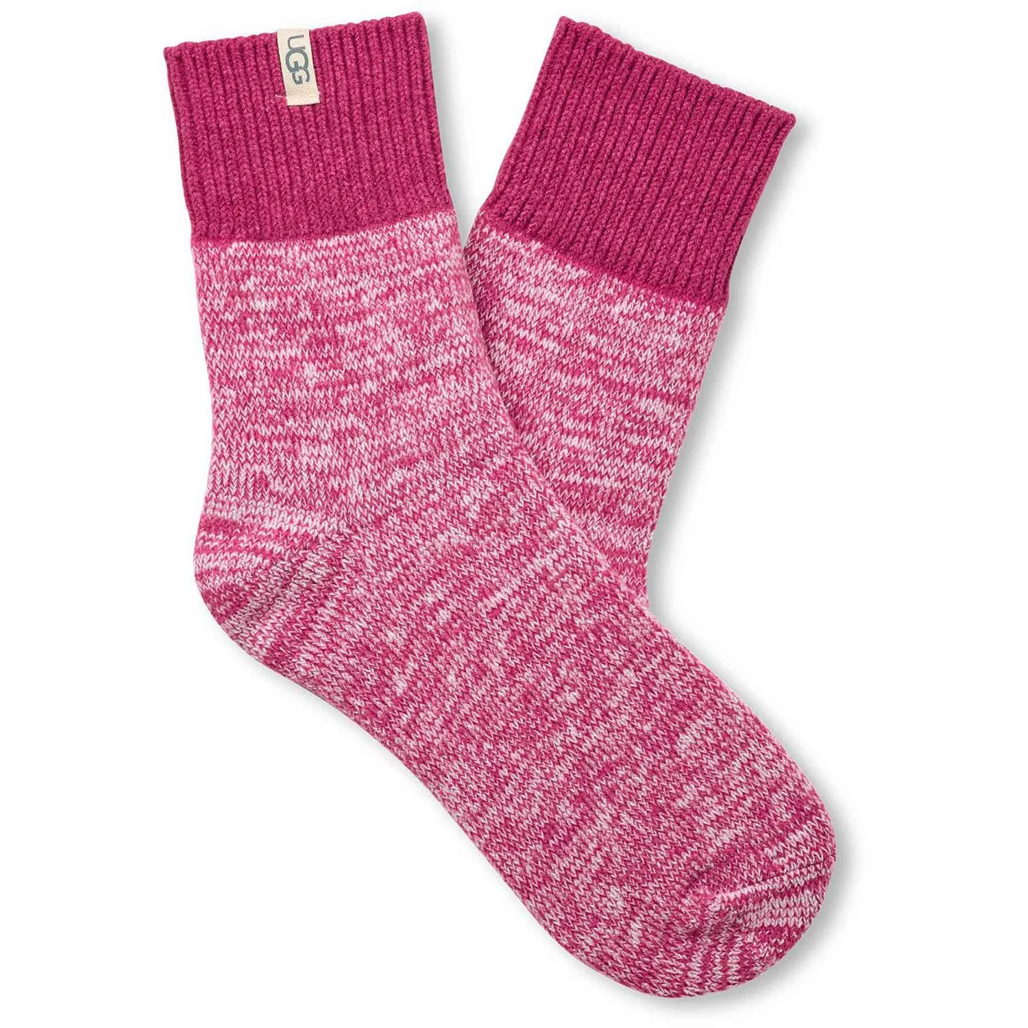 Ugg - Womens Rib Knit Slouchy Quarter Socks - Image 3