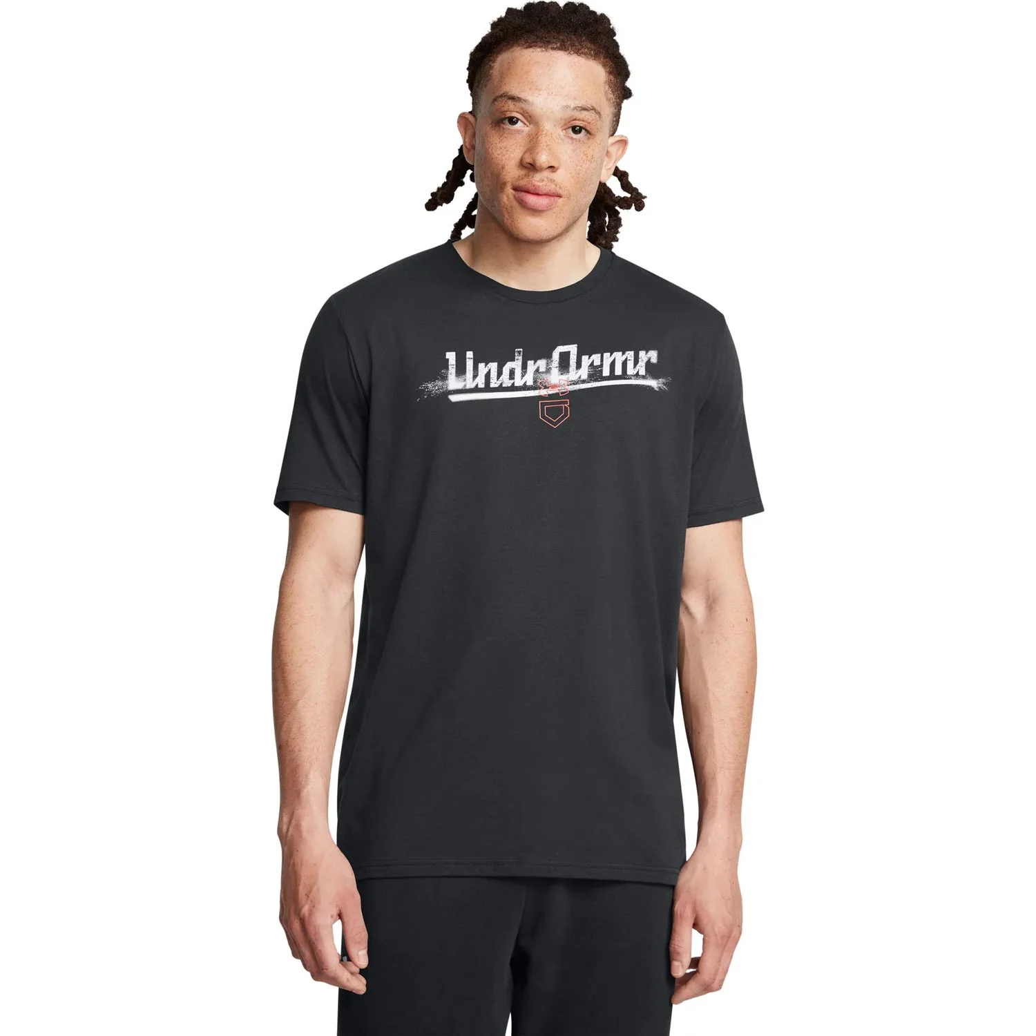 Under Armour - Mens Baseball Script Worn Short Sleeve T-Shirt - Image 5