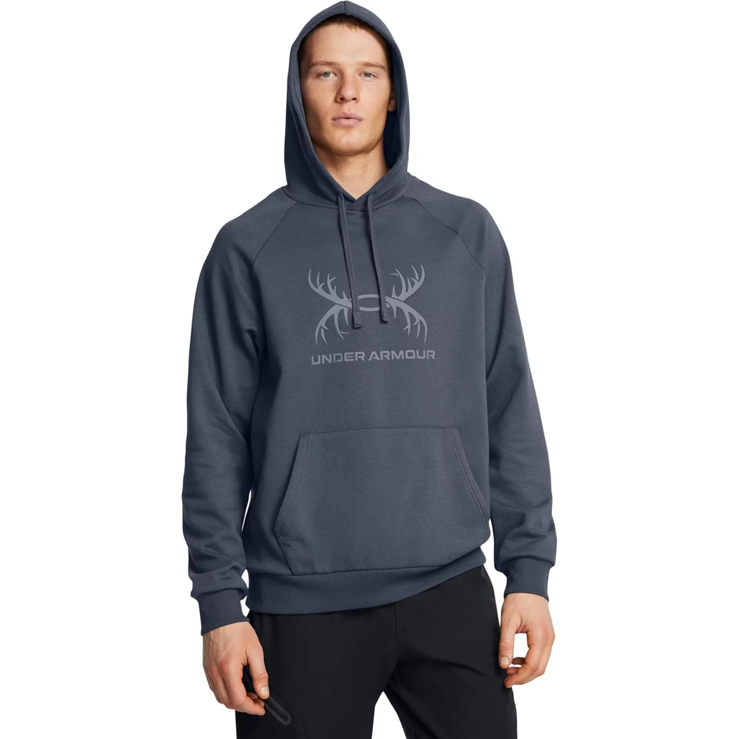 Under Armour - Mens Rival Antler Hoodie - Image 5