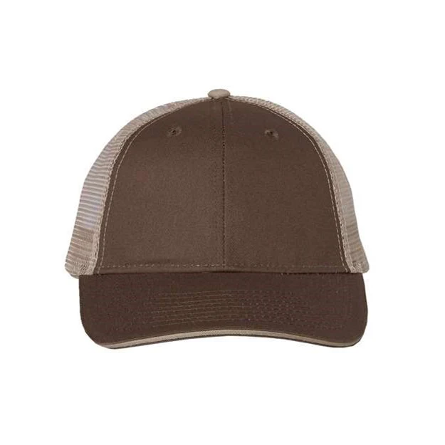Valucap - Mens S102 Sandwich Trucker Cap - Image 6
