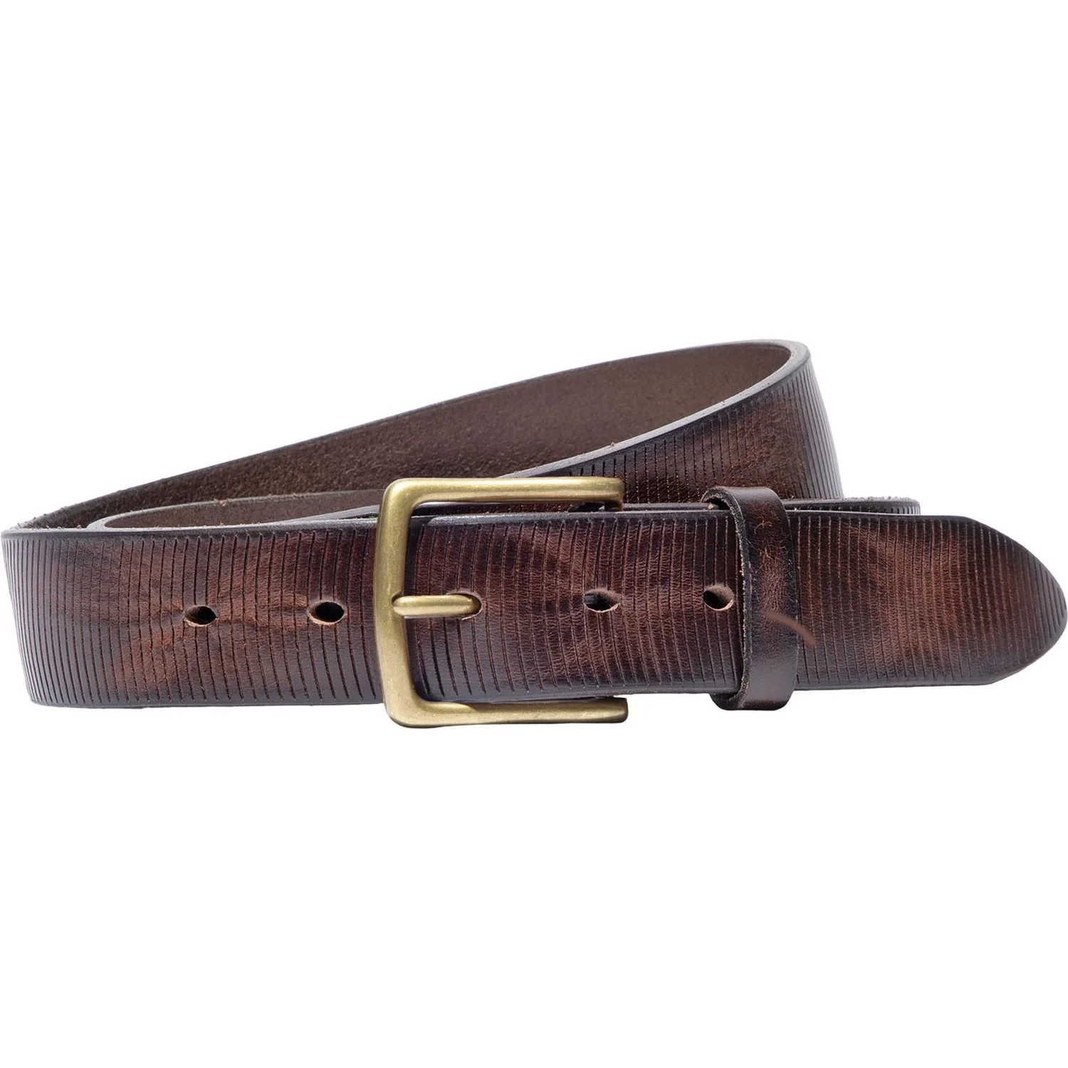 Will Leather Goods - Mens Embossed Circles Belt - Image 4