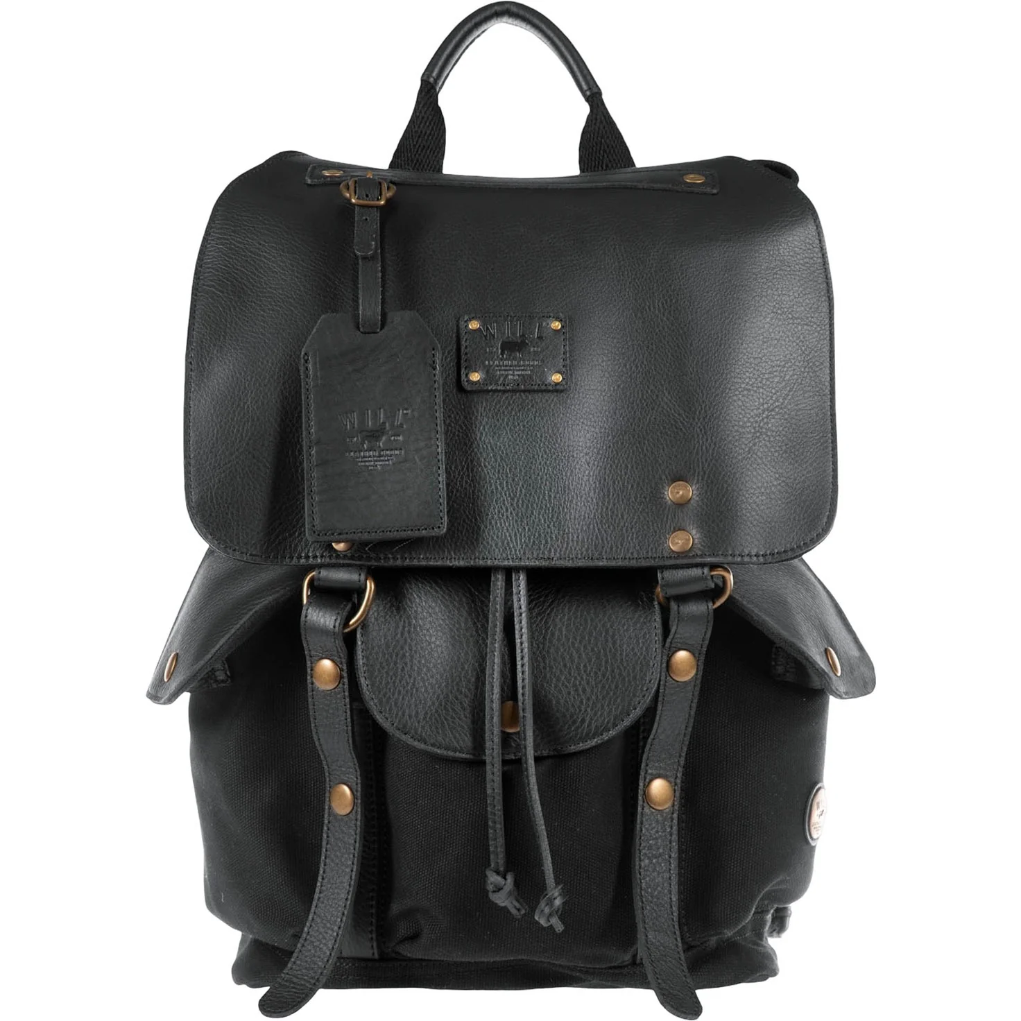 Will Leather Goods - Mens Lennon Canvas and Leather Backpack - Image 6
