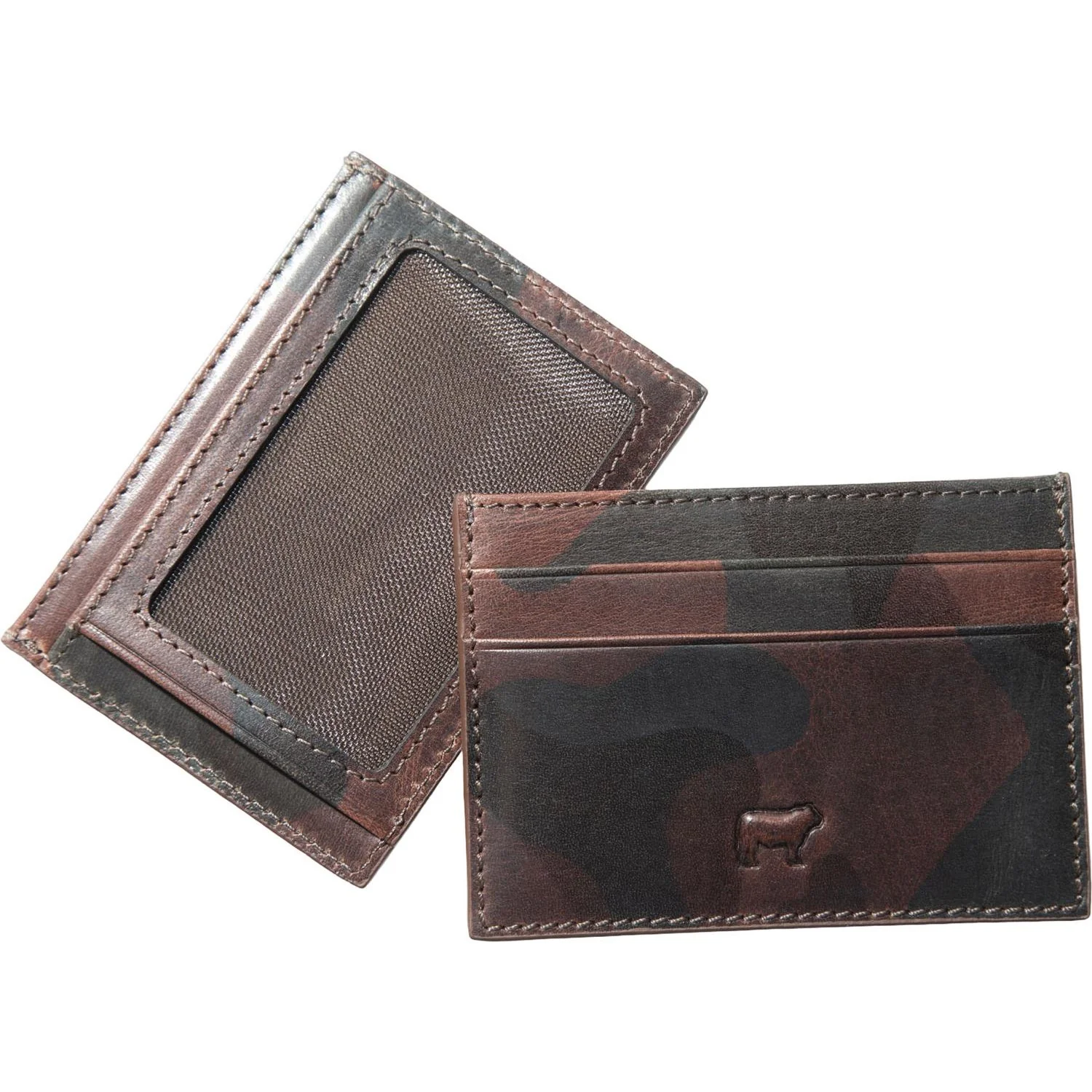 Will Leather Goods - Mens Military Pocket Card Case Wallet - Image 2