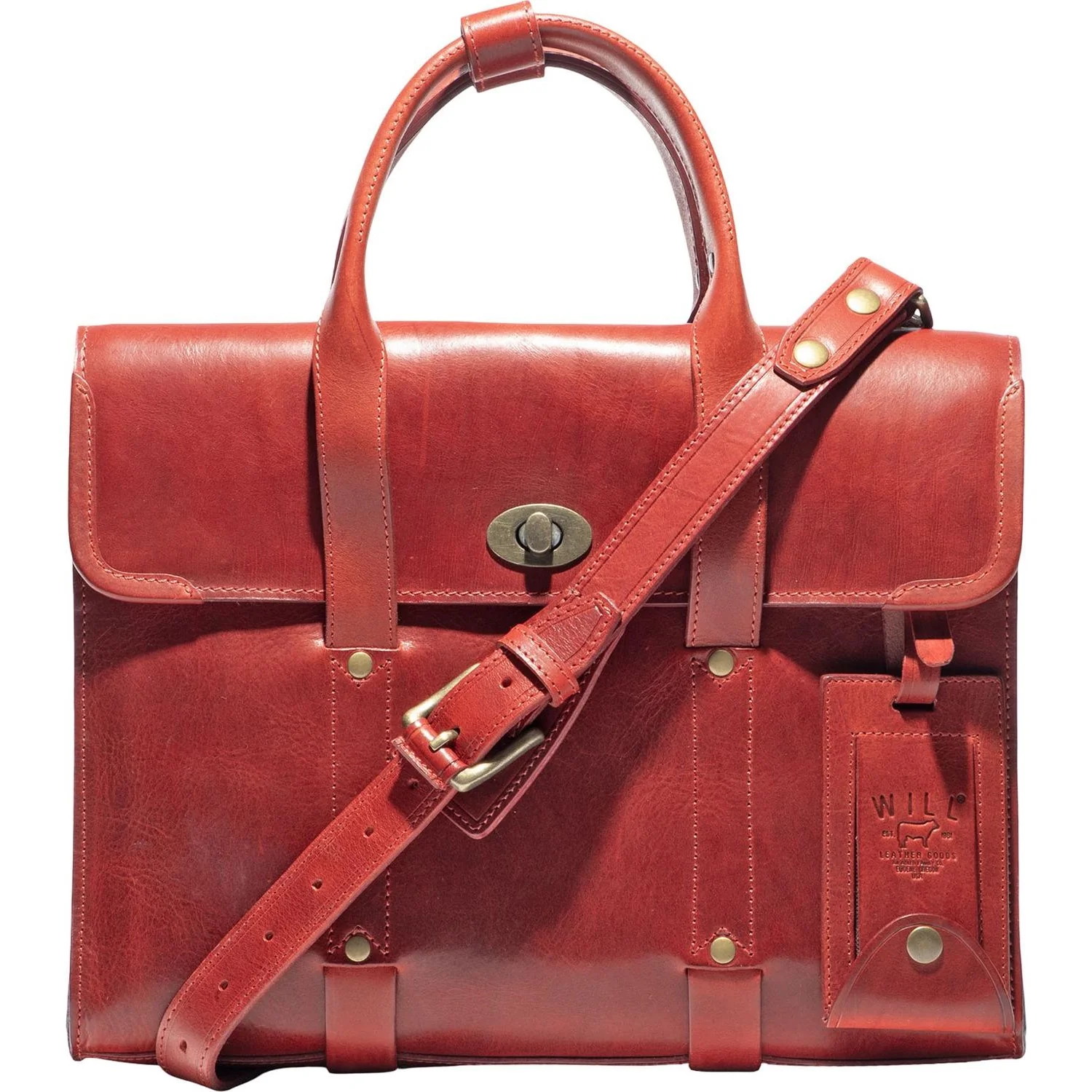 Will Leather Goods - Mens William Slim Briefcase - Image 4