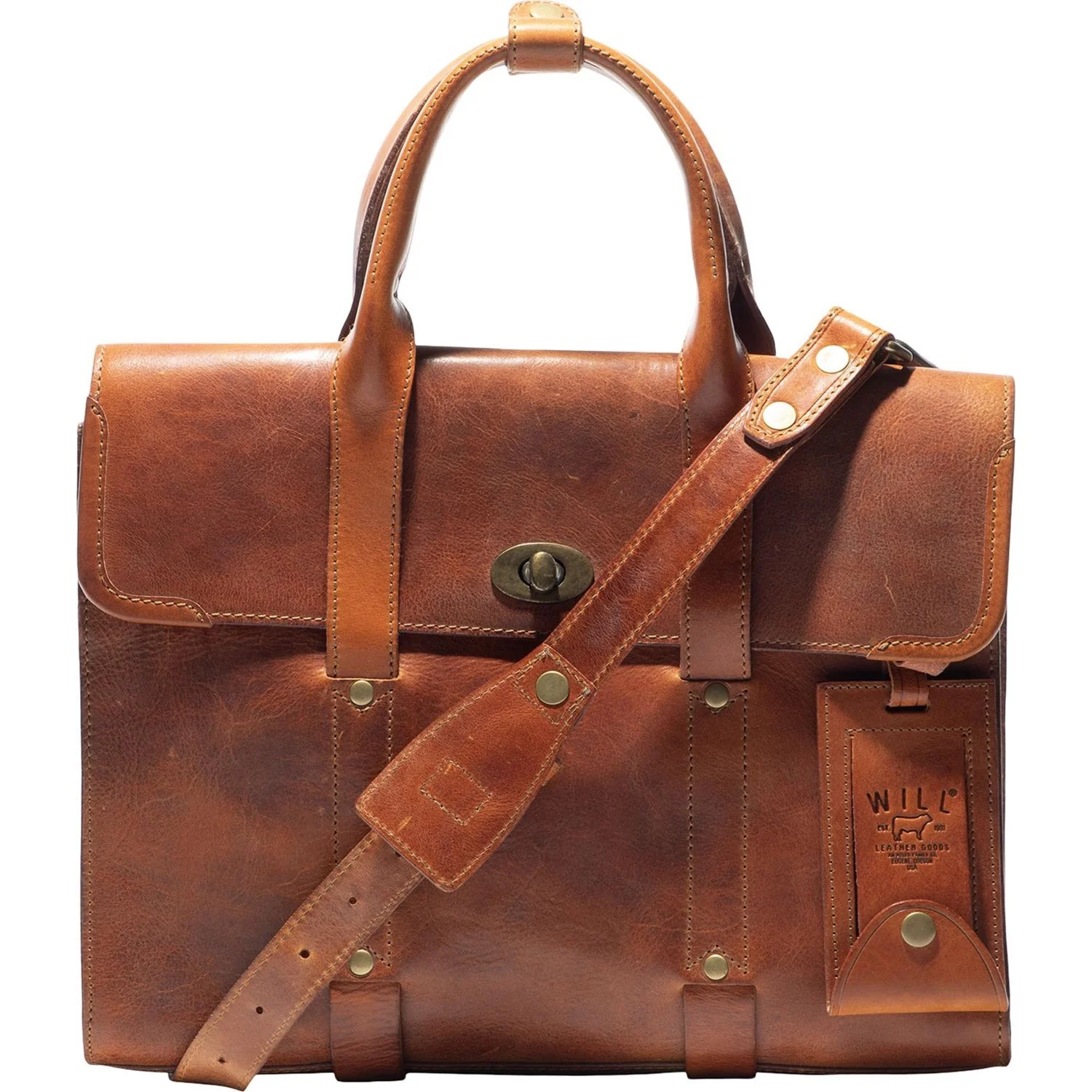 Will Leather Goods - Mens William Slim Briefcase - Image 8