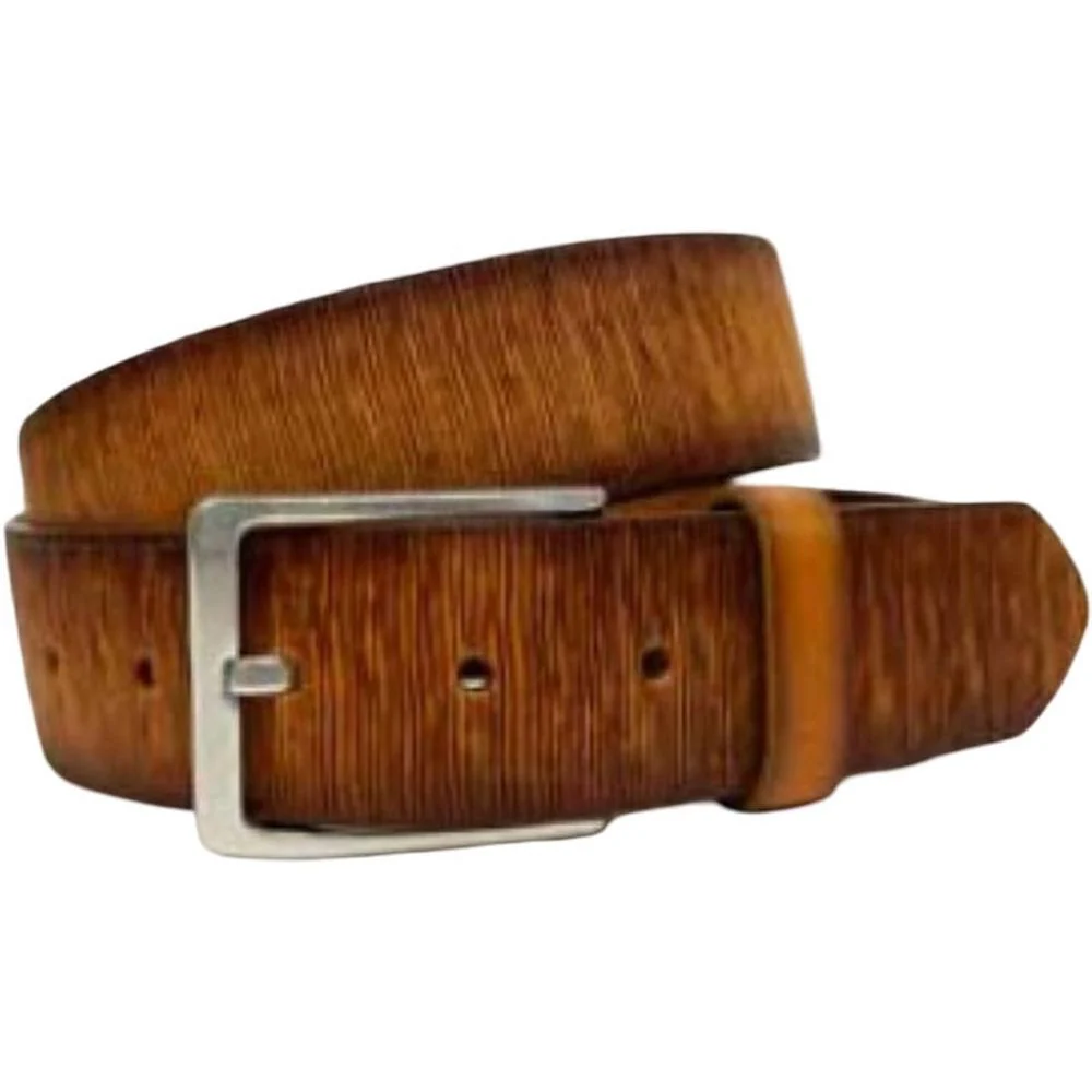 Will Leather Goods - Mens Wood Grain Embossed Belt - Image 2