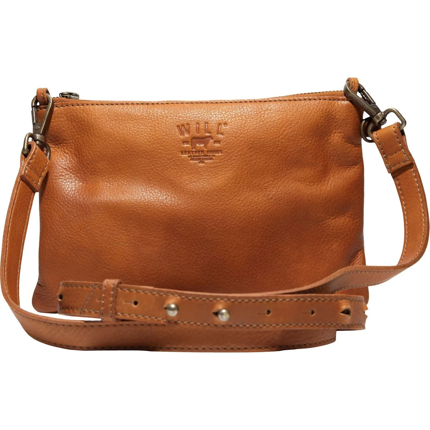 Will Leather Goods - Womens Zip Pouch Medium Crossbody Bag - Image 4
