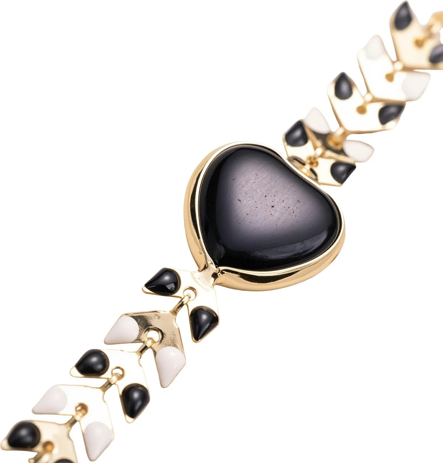 Wrangler - Womens 14 Karat Gold Western Chain Bracelet Heart Shaped Natural Stone - Image 8