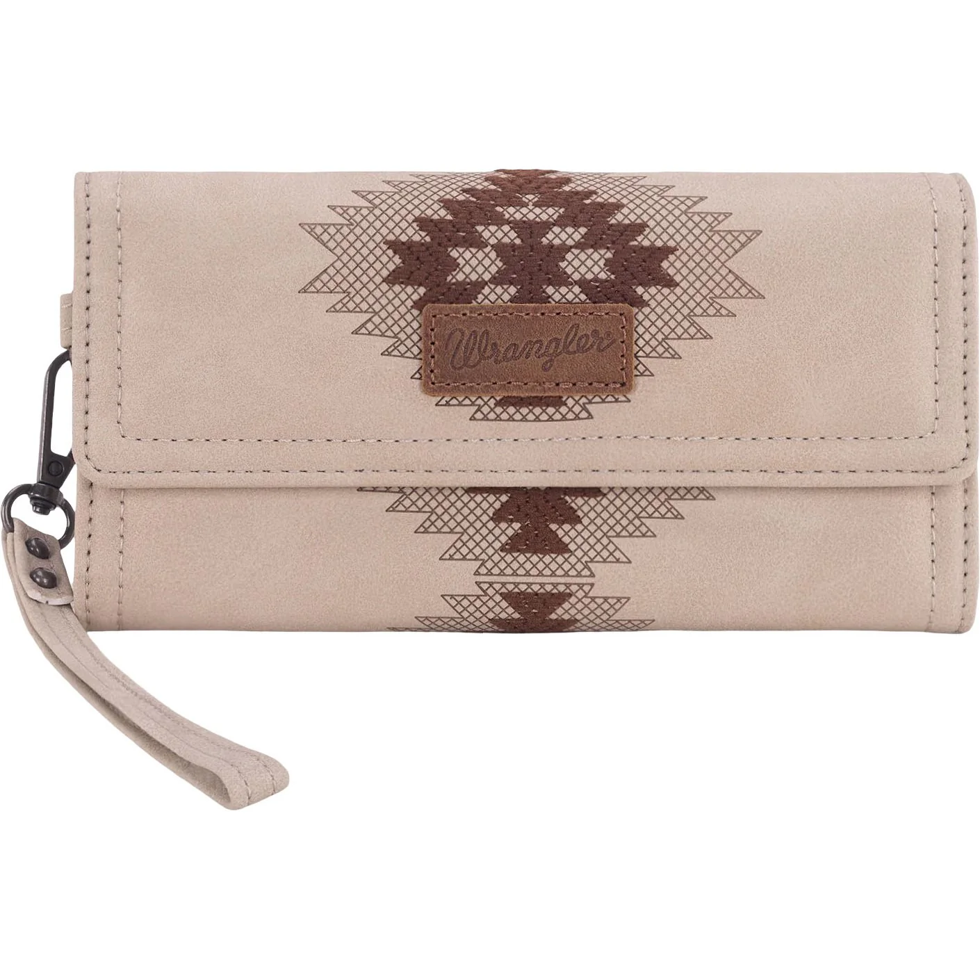 Wrangler - Womens Aztec Embroidered Wallet/Wristlet