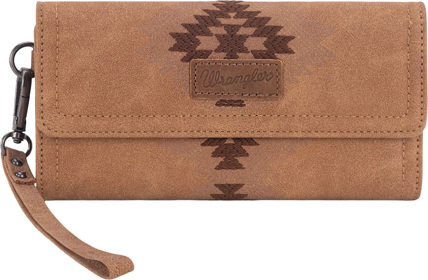 Wrangler - Womens Aztec Embroidered Wallet/Wristlet - Image 8