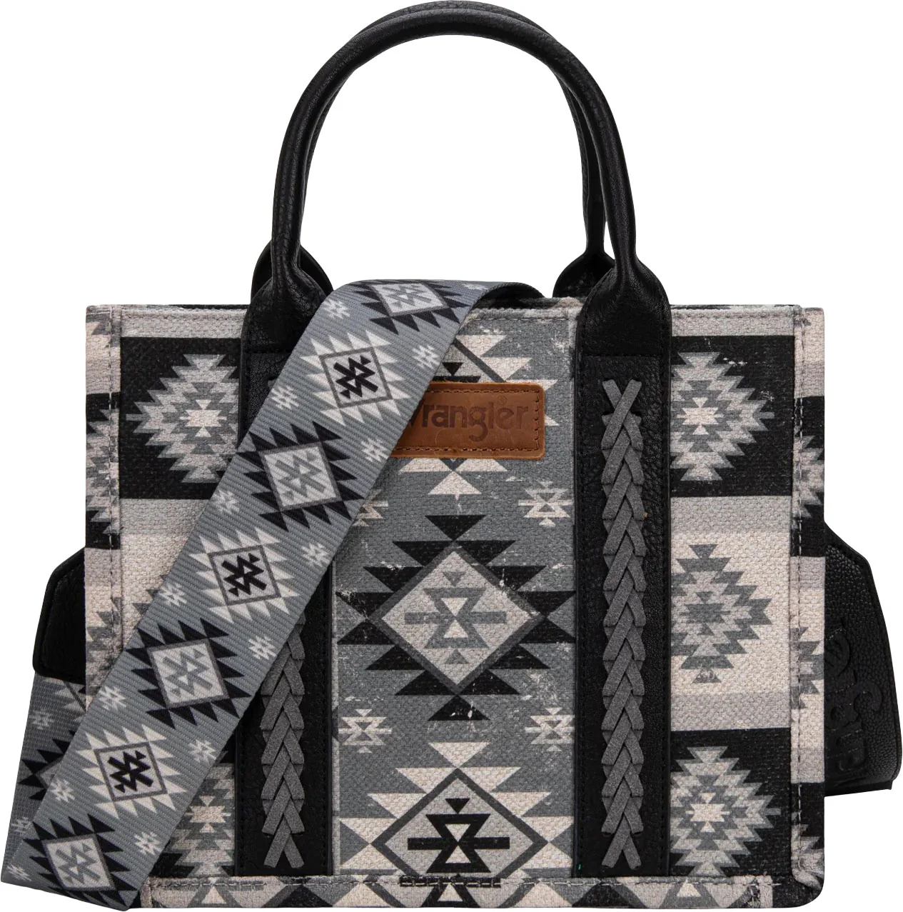 Wrangler - Womens Aztec Pattern Dual Sided Print -Tote/Crossbody Bag - Image 8
