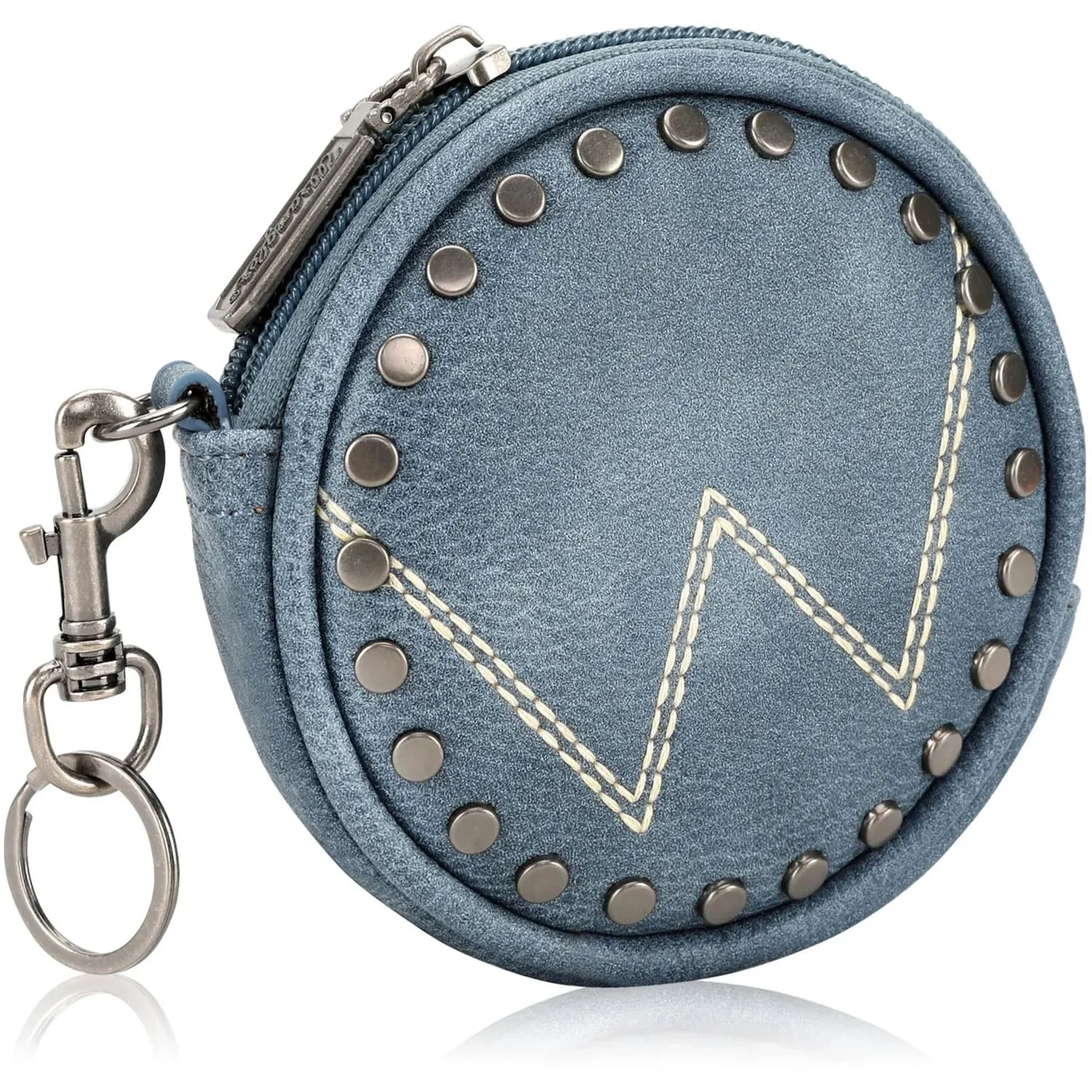 Wrangler - Womens Circular Coin Pouch "W" Logo Bag Charm - Image 3