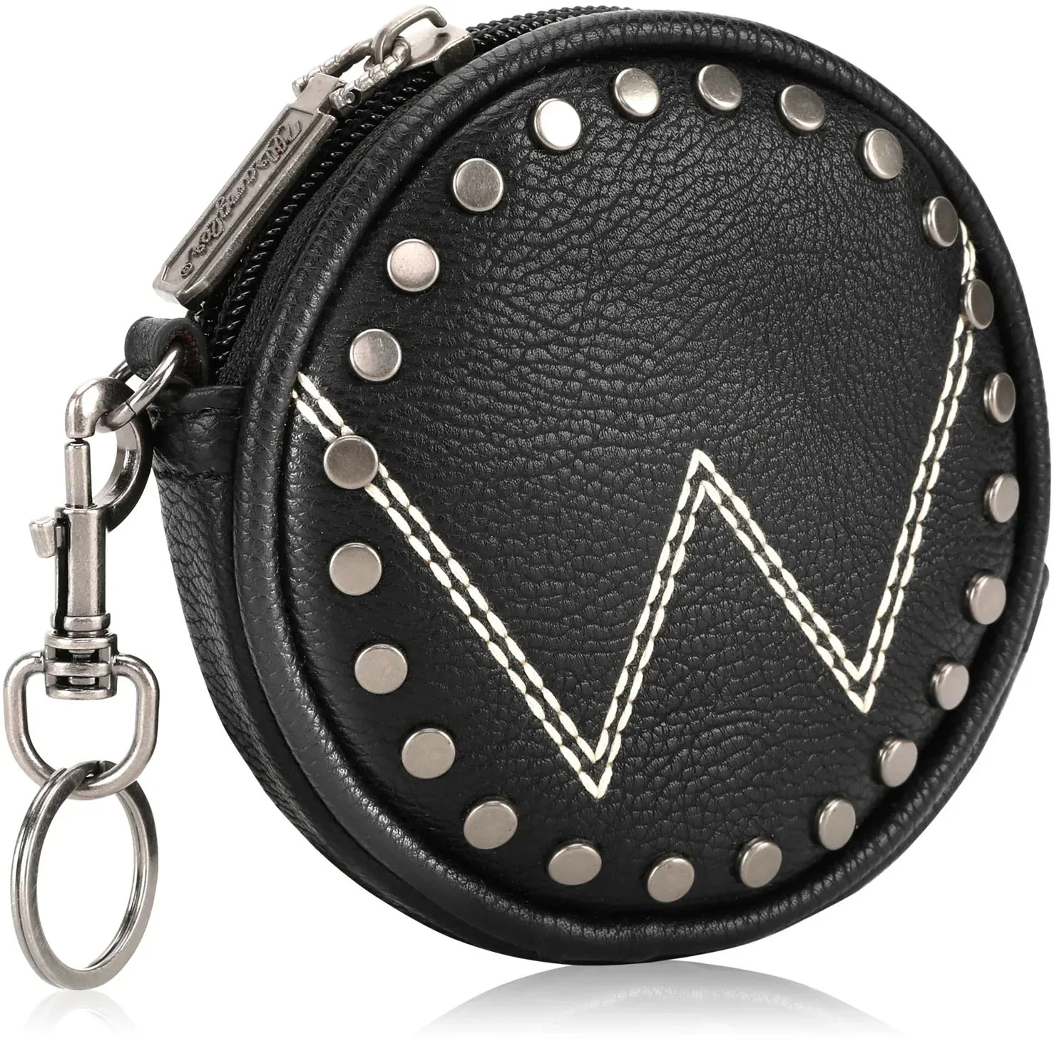 Wrangler - Womens Circular Coin Pouch "W" Logo Bag Charm - Image 6