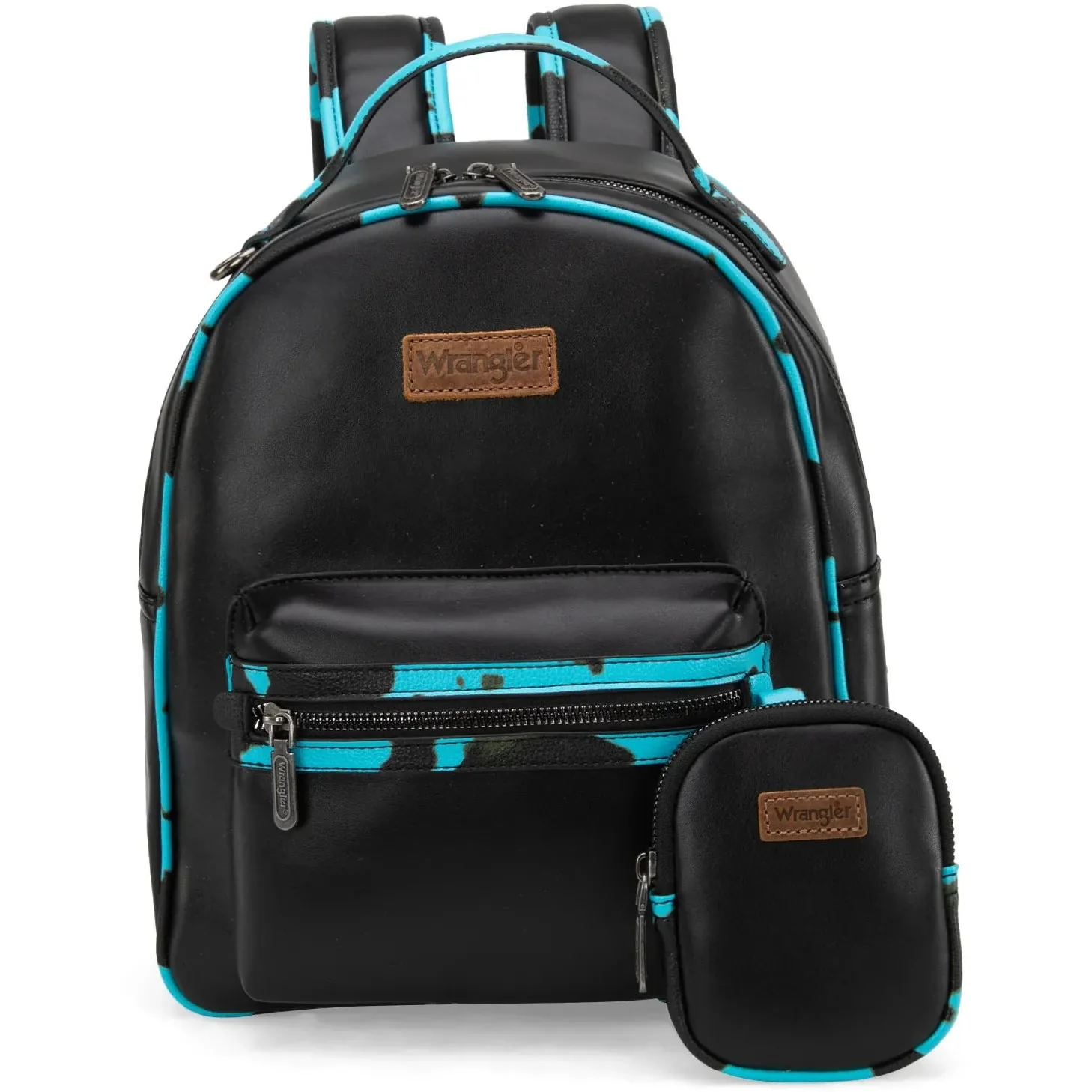 Wrangler - Womens Cow Print Backpack With Coin Pouch - Image 5
