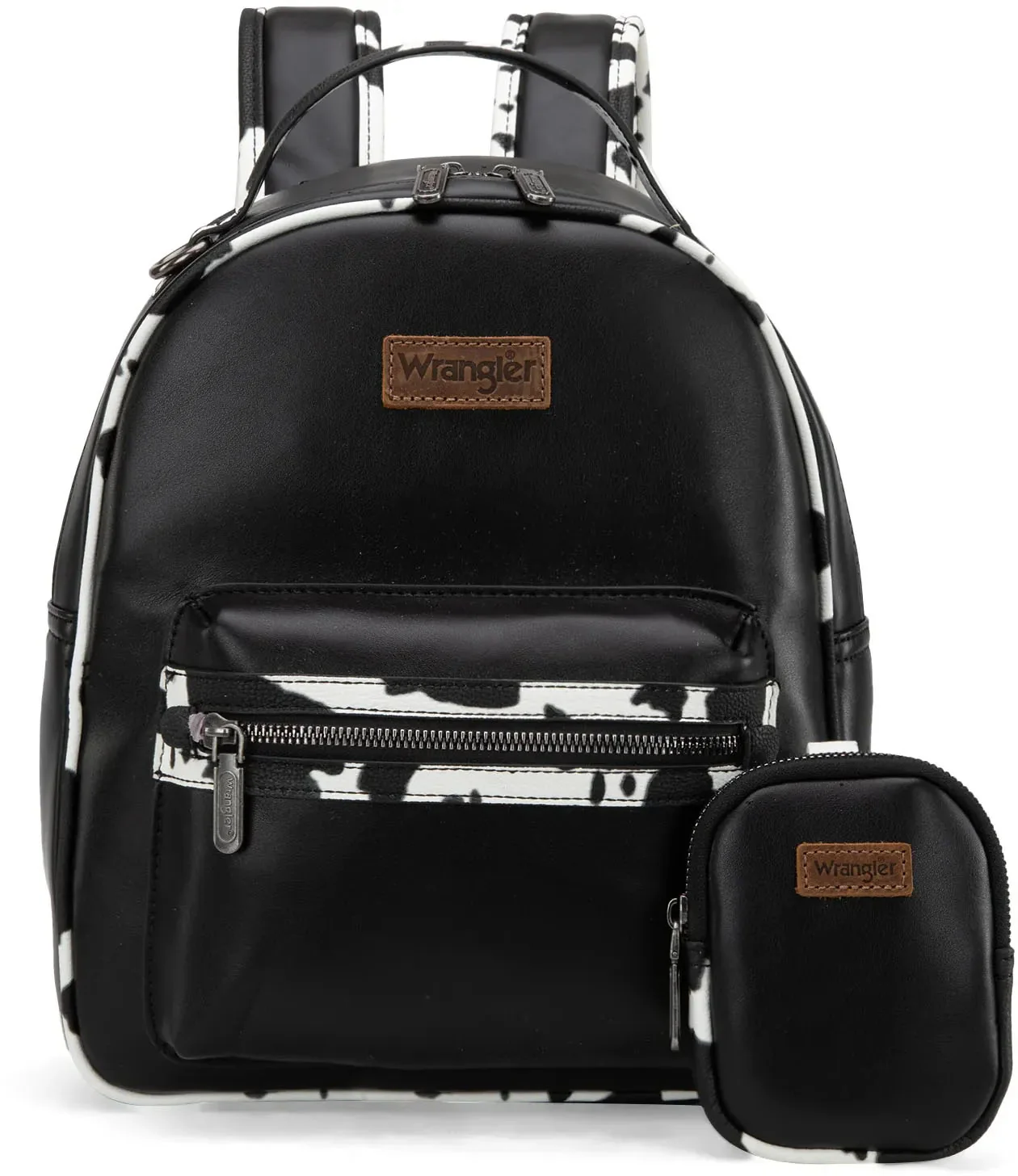 Wrangler - Womens Cow Print Backpack With Coin Pouch - Image 6