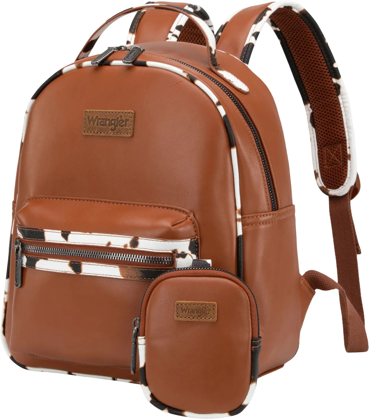 Wrangler - Womens Cow Print Backpack With Coin Pouch - Image 7