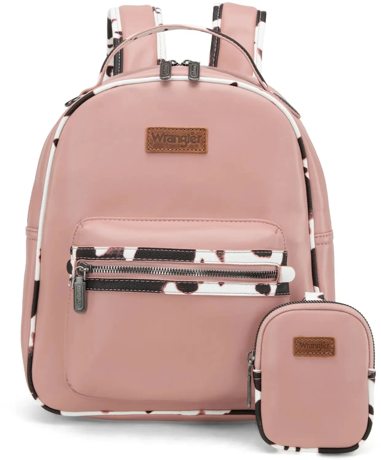 Wrangler - Womens Cow Print Backpack With Coin Pouch - Image 8