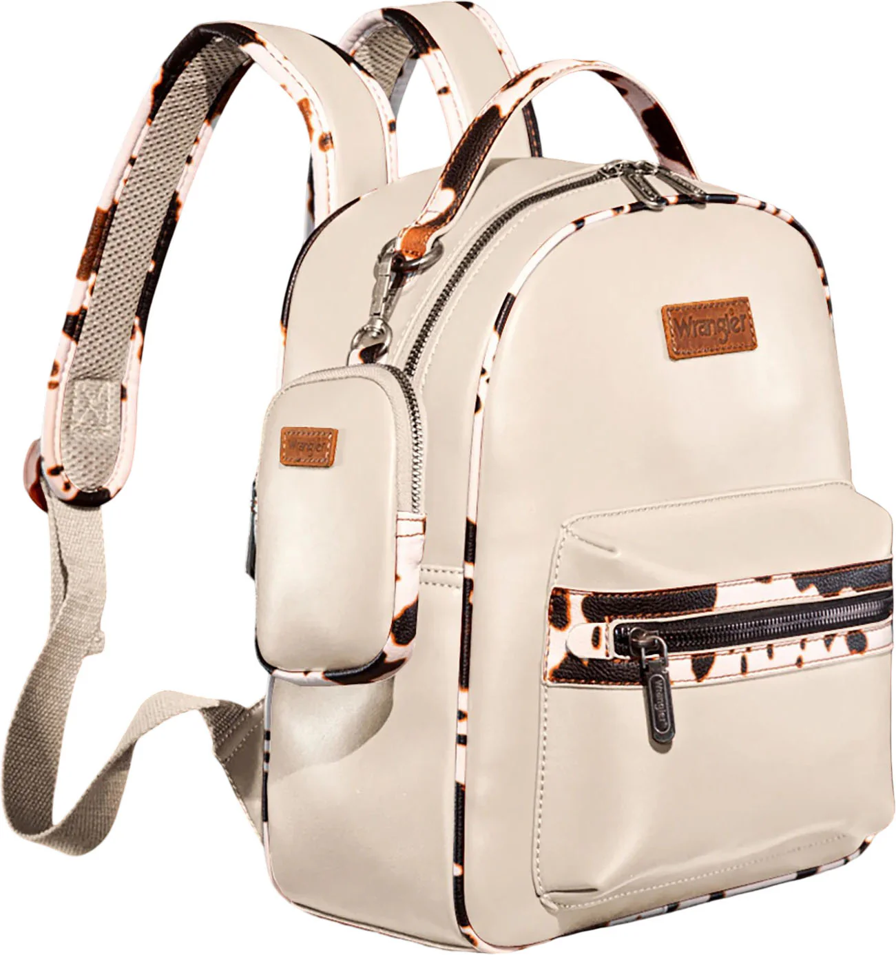 Wrangler - Womens Cow Print Backpack With Coin Pouch - Image 9