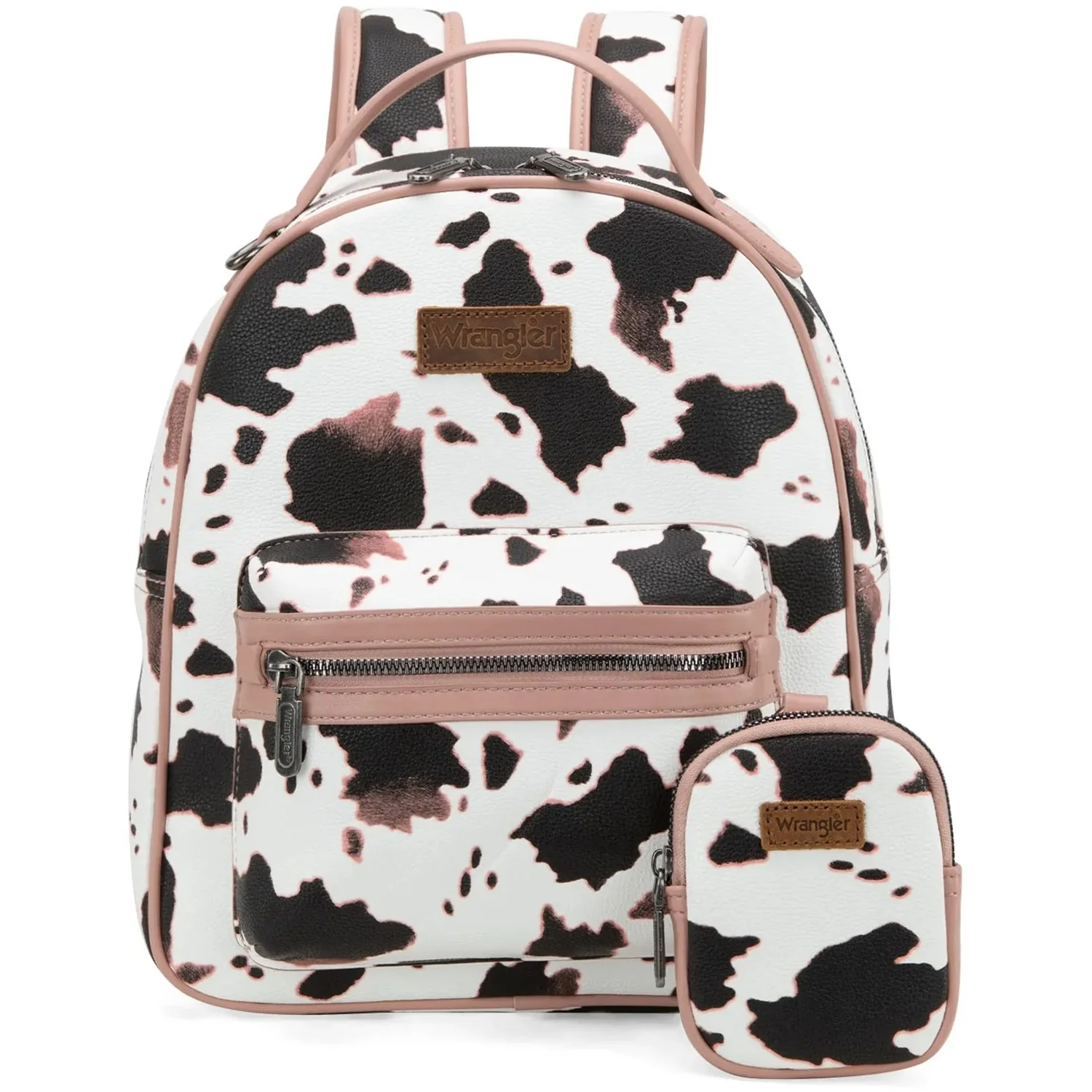 Wrangler - Womens Cow Print Backpack With Coin Pouch - Image 3