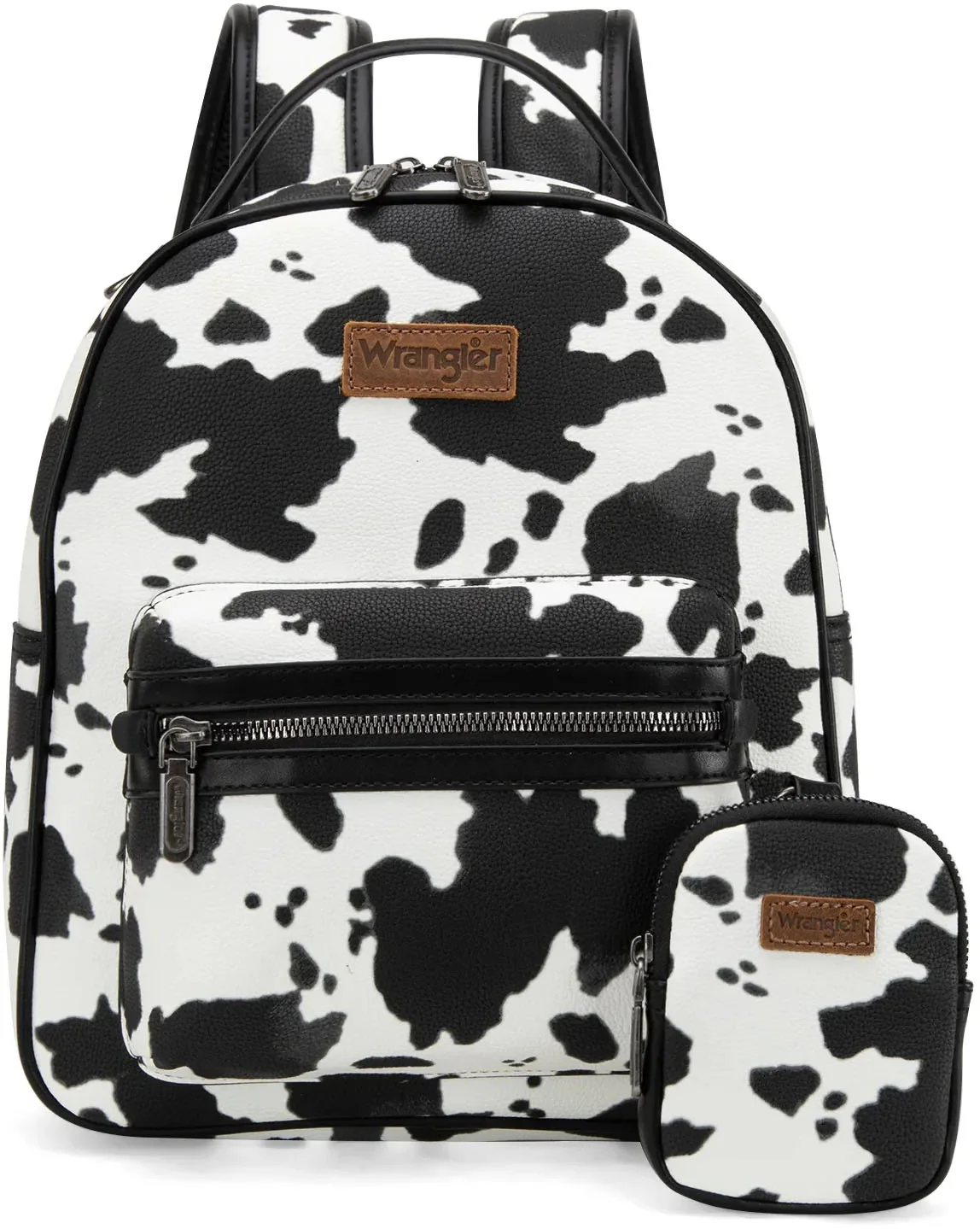 Wrangler - Womens Cow Print Backpack With Coin Pouch - Image 4