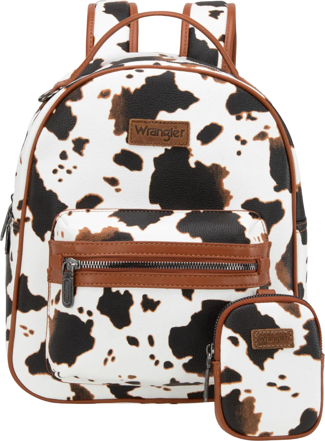 Wrangler - Womens Cow Print Backpack With Coin Pouch - Image 5