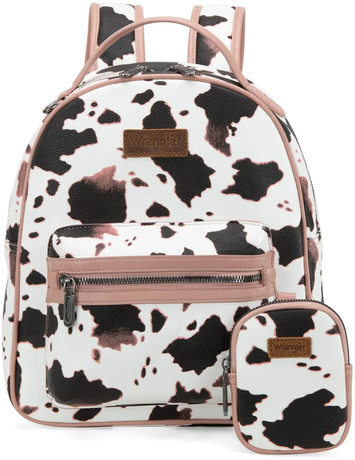 Wrangler - Womens Cow Print Backpack With Coin Pouch - Image 6