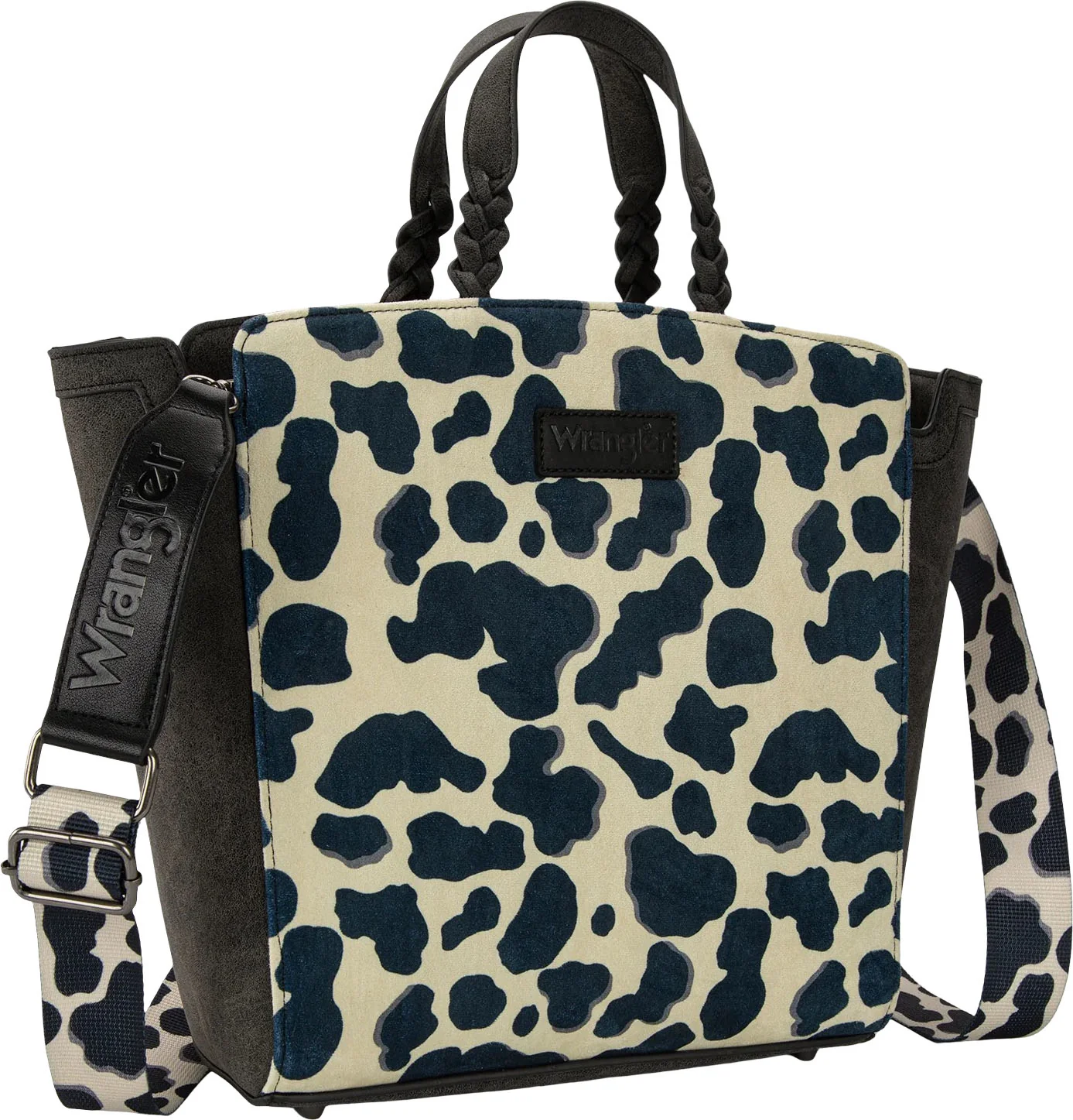 Wrangler - Womens Cow Print Concealed Carry Tote/Crossbody Bag - Image 2