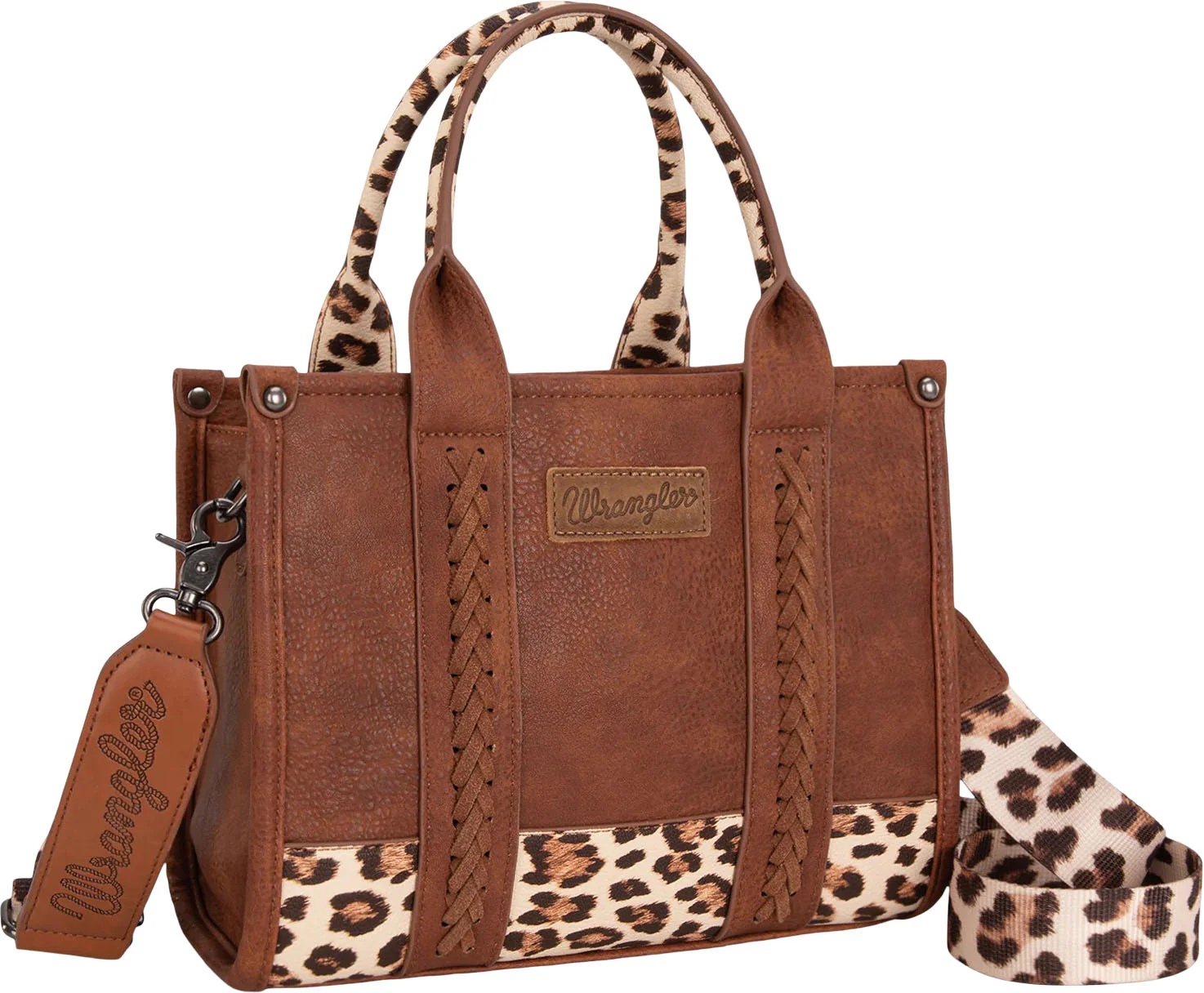 Wrangler - Womens Croc Print Concealed Carry Tote/Crossbody Bag - Image 13