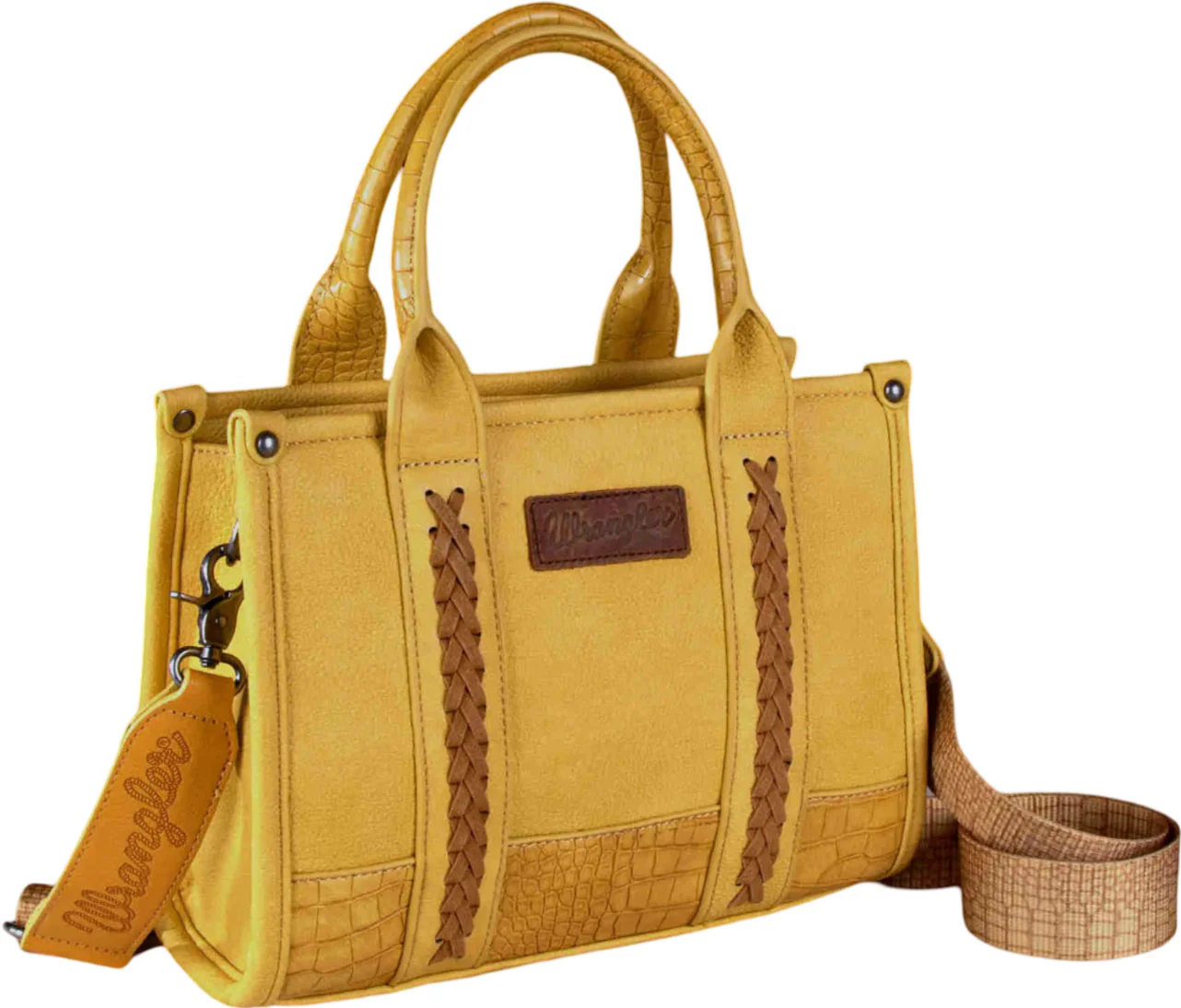 Wrangler - Womens Croc Print Concealed Carry Tote/Crossbody Bag - Image 14