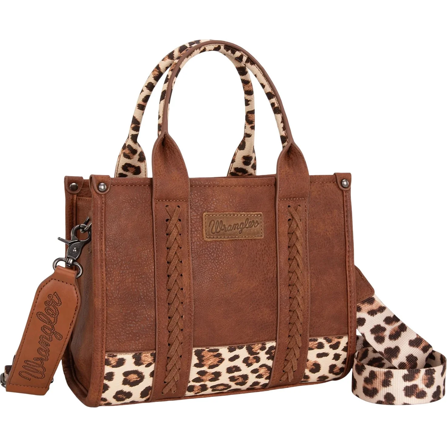 Wrangler - Womens Croc Print Concealed Carry Tote/Crossbody Bag - Image 5