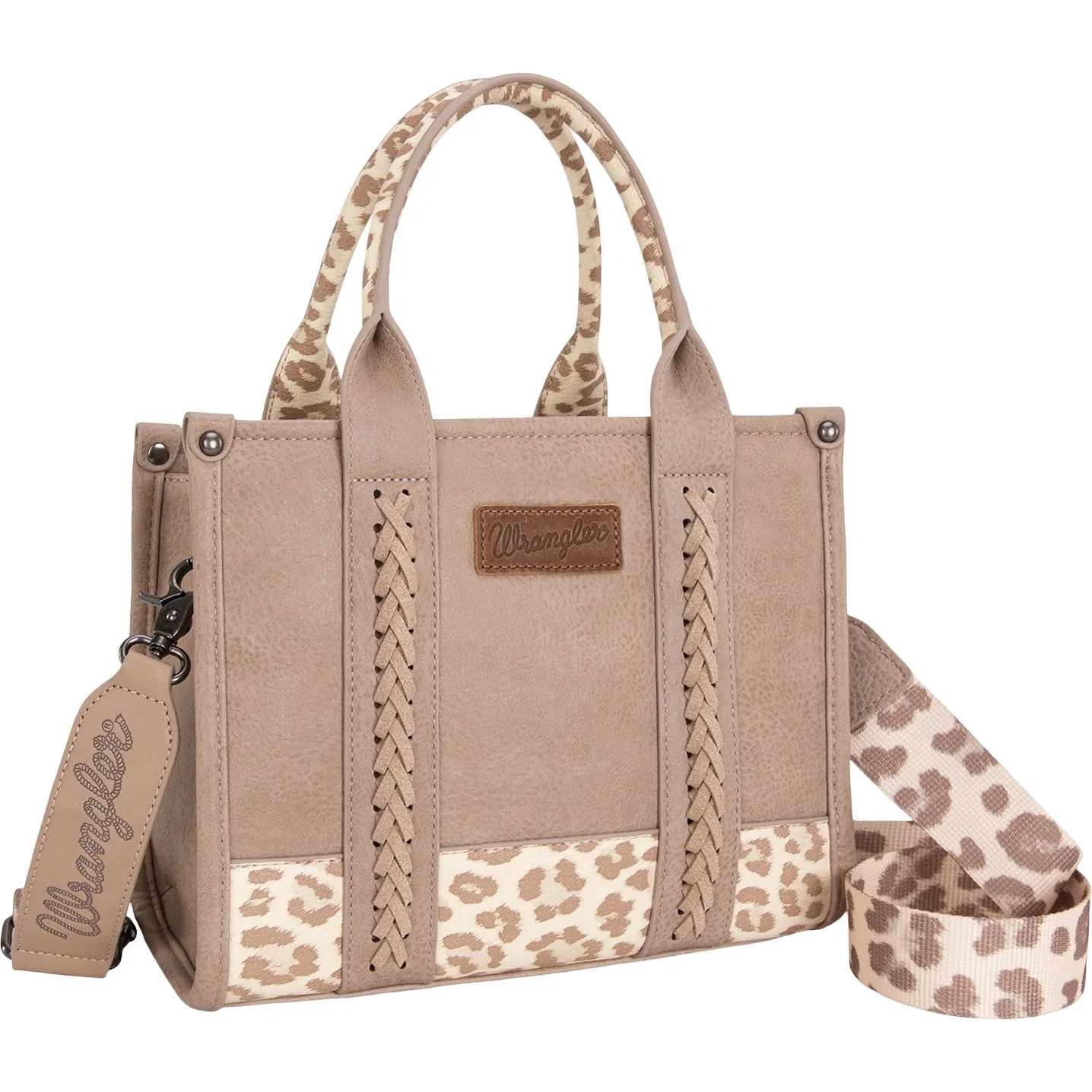 Wrangler - Womens Croc Print Concealed Carry Tote/Crossbody Bag - Image 8