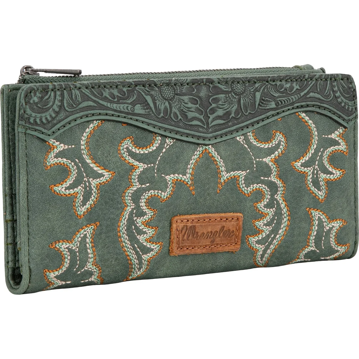 Wrangler - Womens Embroidered Bi-Fold Wallet - Image 3