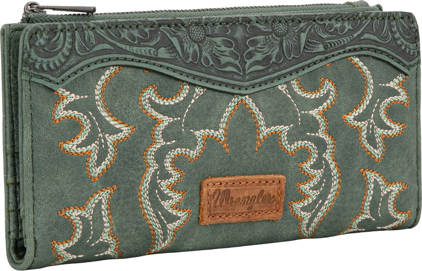 Wrangler - Womens Embroidered Bi-Fold Wallet - Image 9