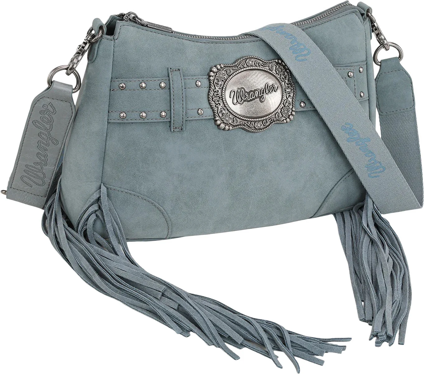 Wrangler - Womens Fringe Buckle Hobo Bag/Crossbody Bag - Image 10