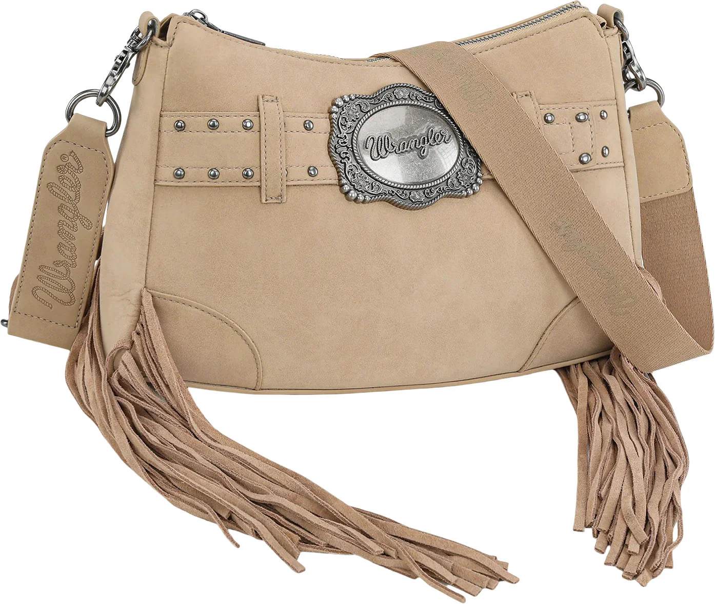Wrangler - Womens Fringe Buckle Hobo Bag/Crossbody Bag - Image 11