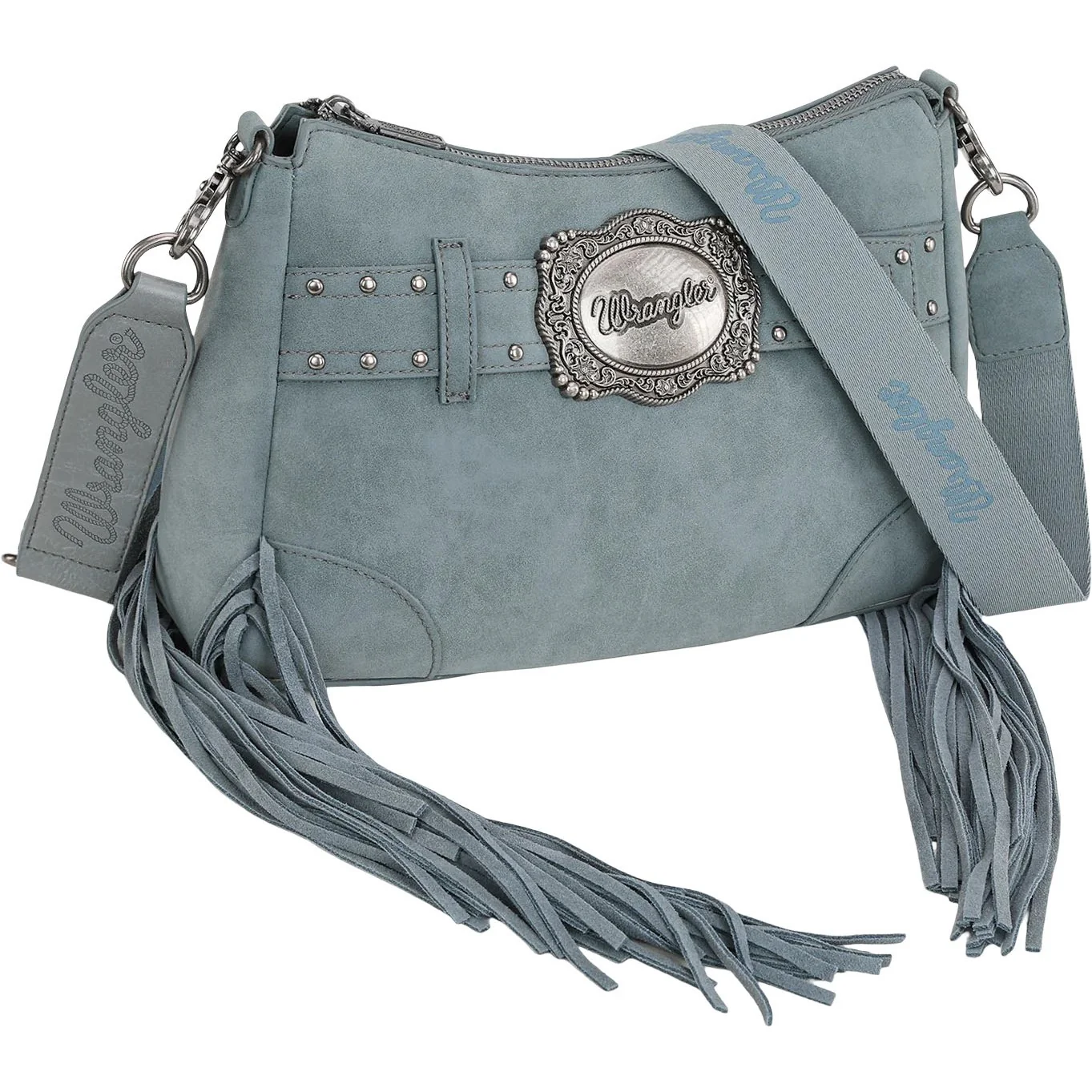 Wrangler - Womens Fringe Buckle Hobo Bag/Crossbody Bag - Image 4